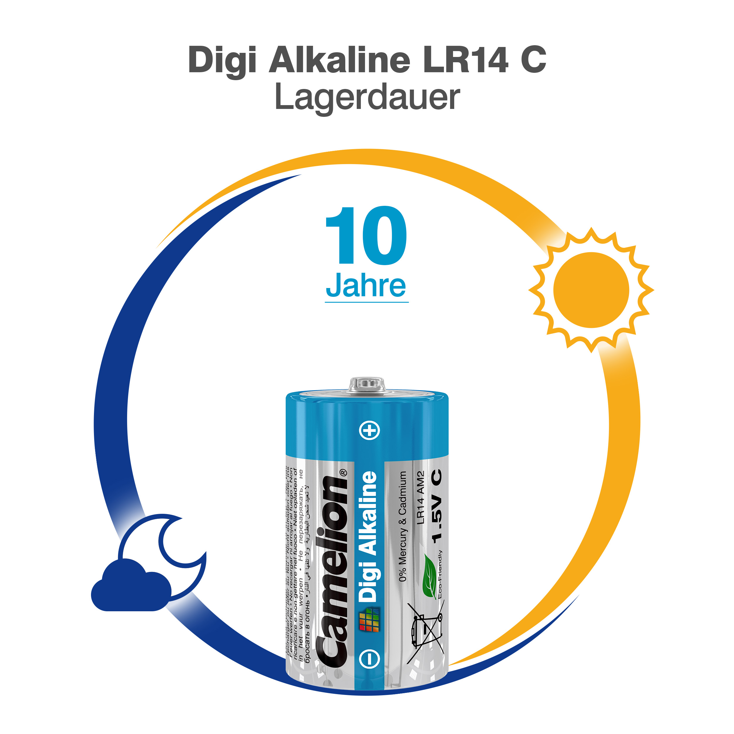 CAMELION Digi Alkaline C/LR14 BP2 CAMELION Digi Alkaline C/LR14 BP2