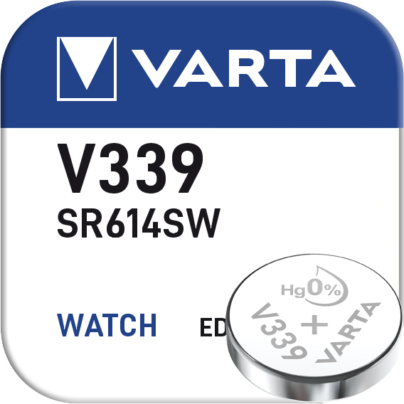 VARTA Silber Oxid V339 / 11mAh / 1,55V /  BP1