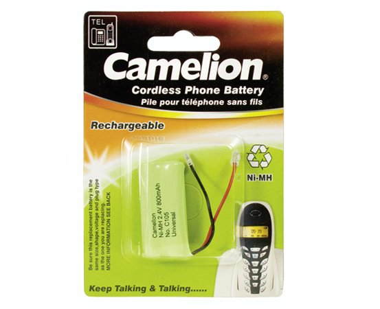 CAMELION C105 2NHAAA800BMU / 2,4V / 800mAh /  BP1