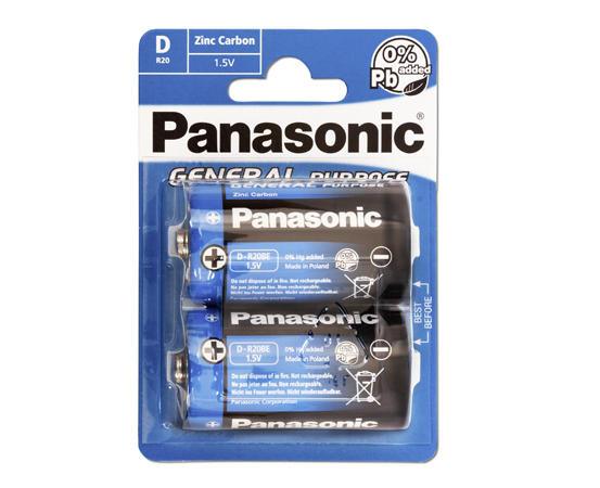 PANASONIC Heavy Duty R20 / Mono / BP2
