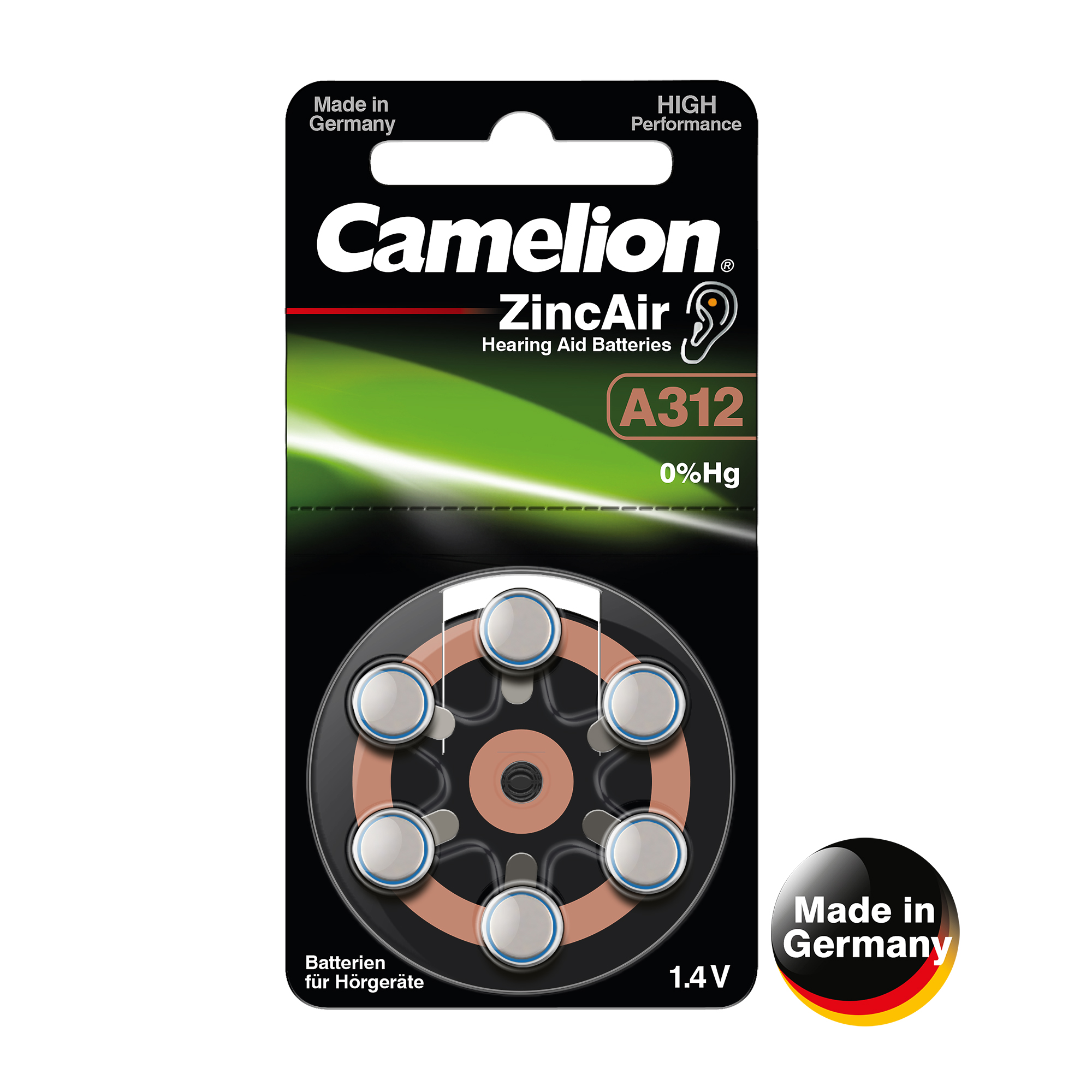 CAMELION A312 ZL 312 / BP6  "Made in Germany"