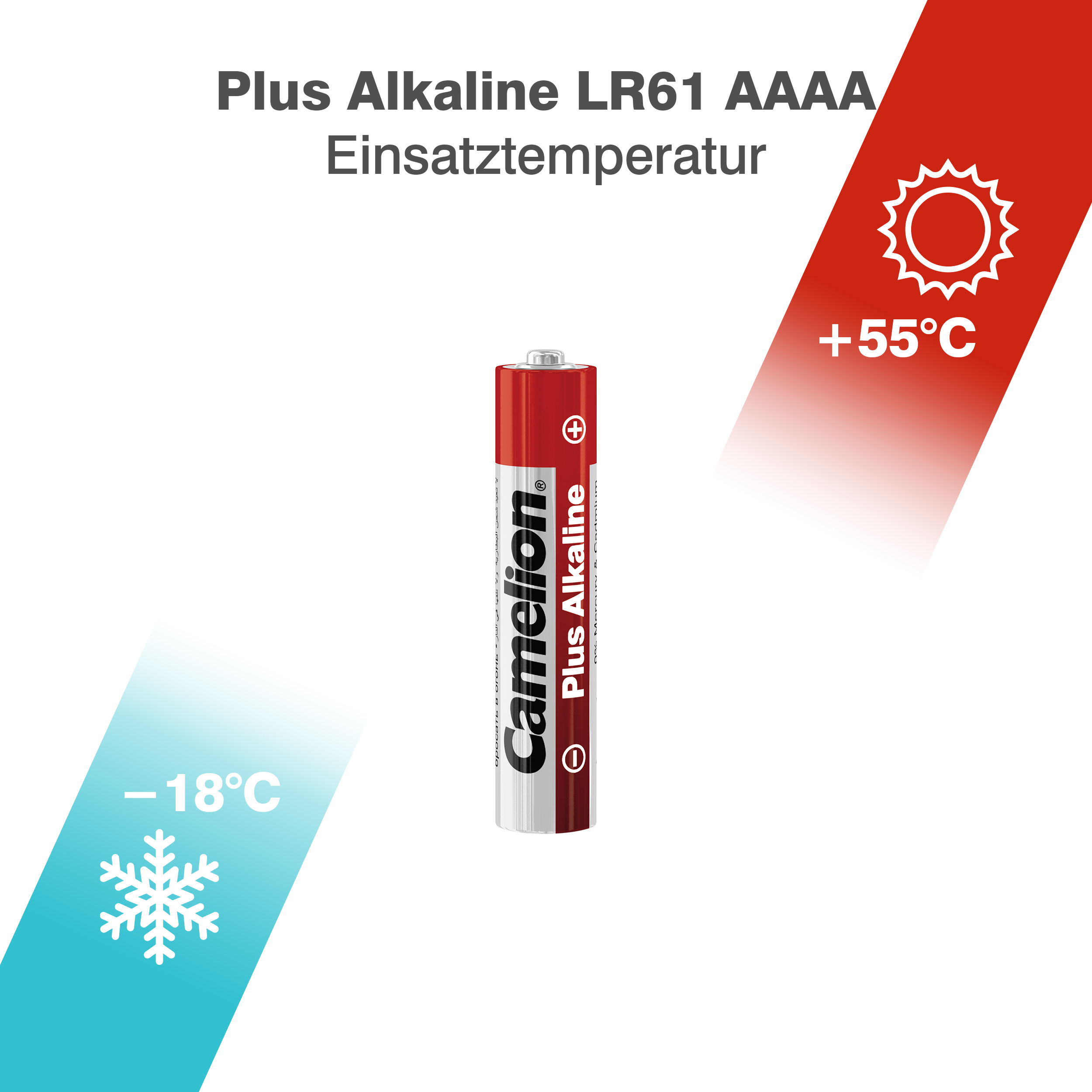 CAMELION Plus ALKALINE LR61 BP2