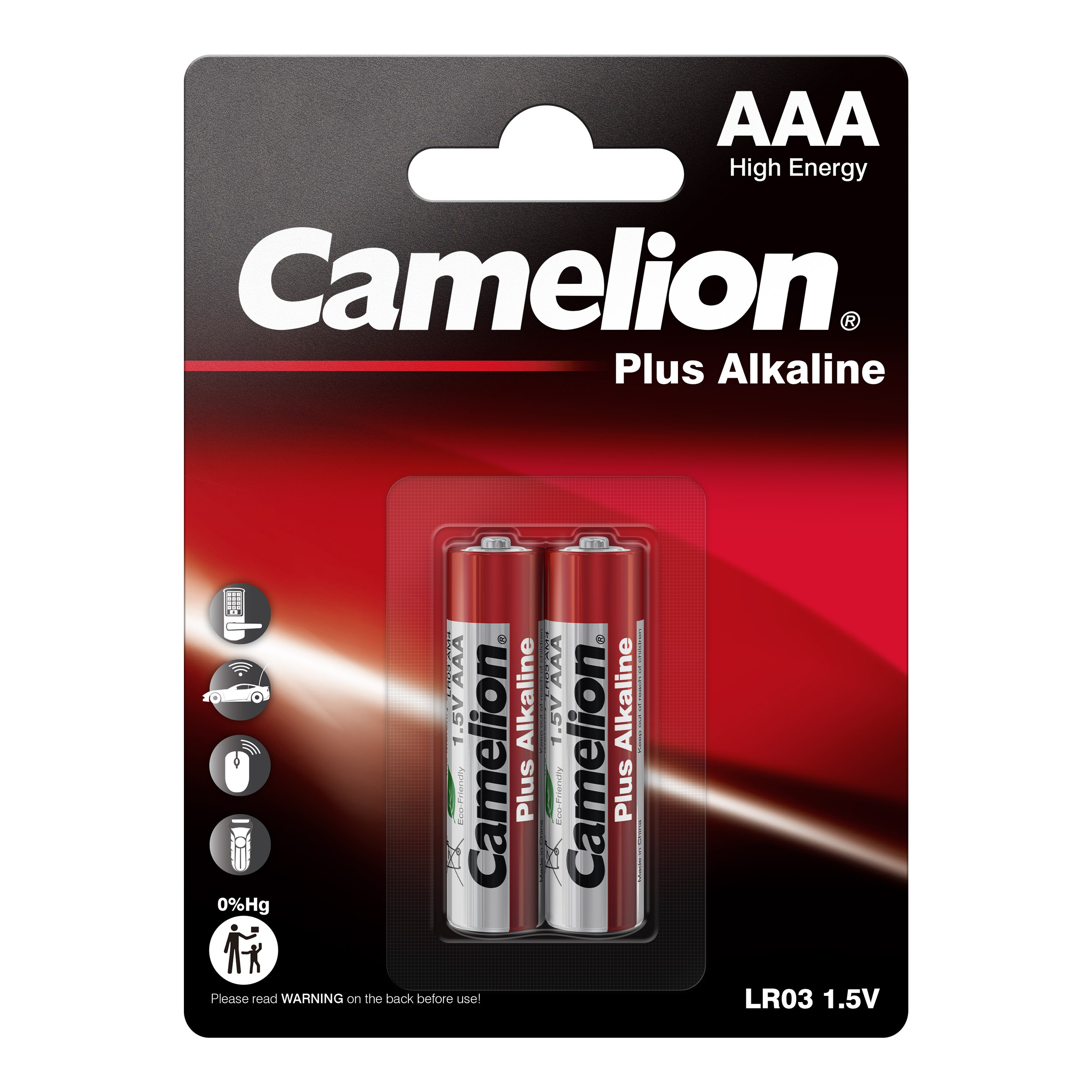 CAMELION Plus ALKALINE AAA/LR03 BP2