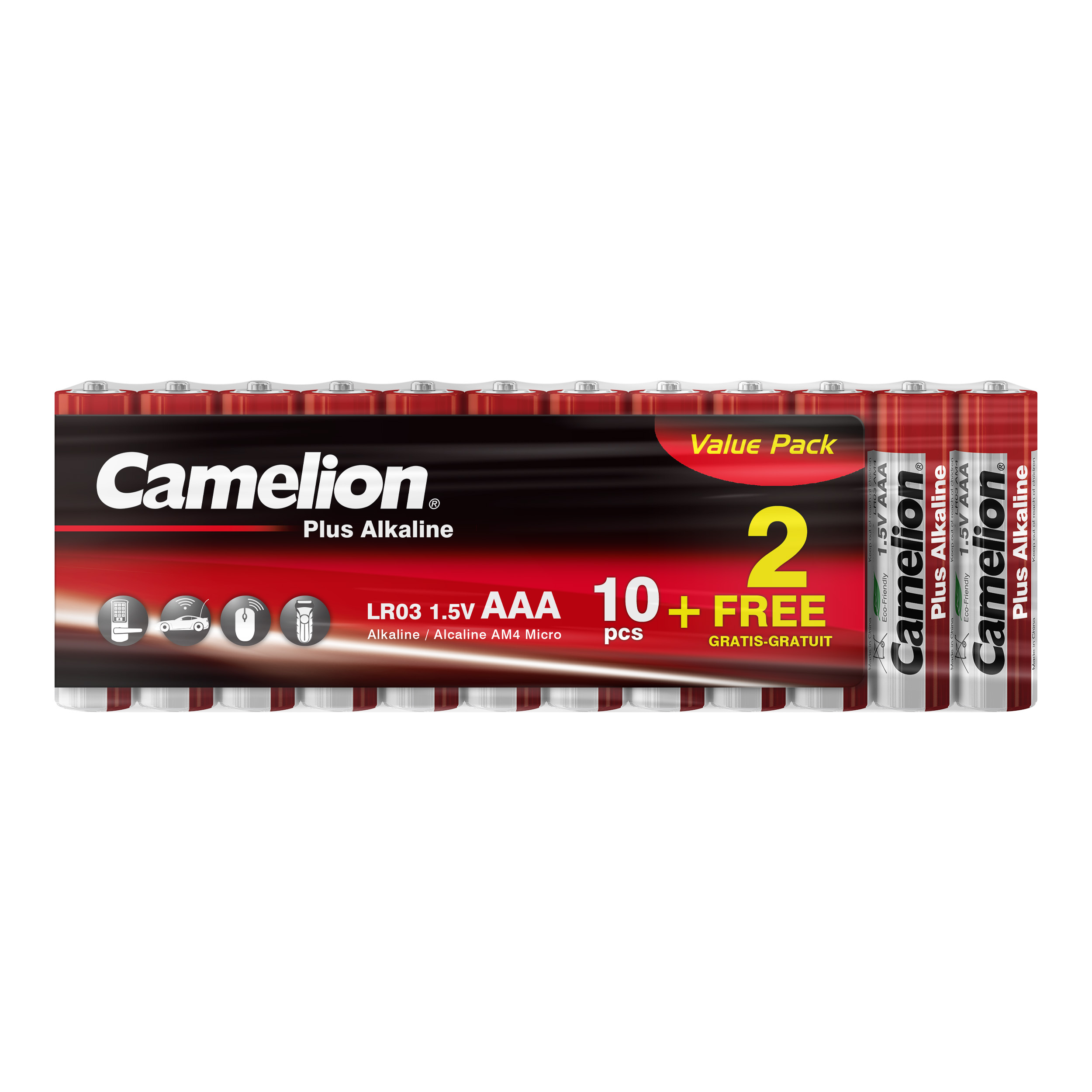 CAMELION DR-29 Promotion Display SP12 (10+2) inkl. Plus Alkaline 12 x AA SP12 (10+2) + 9 x AAA SP12 (10+2)