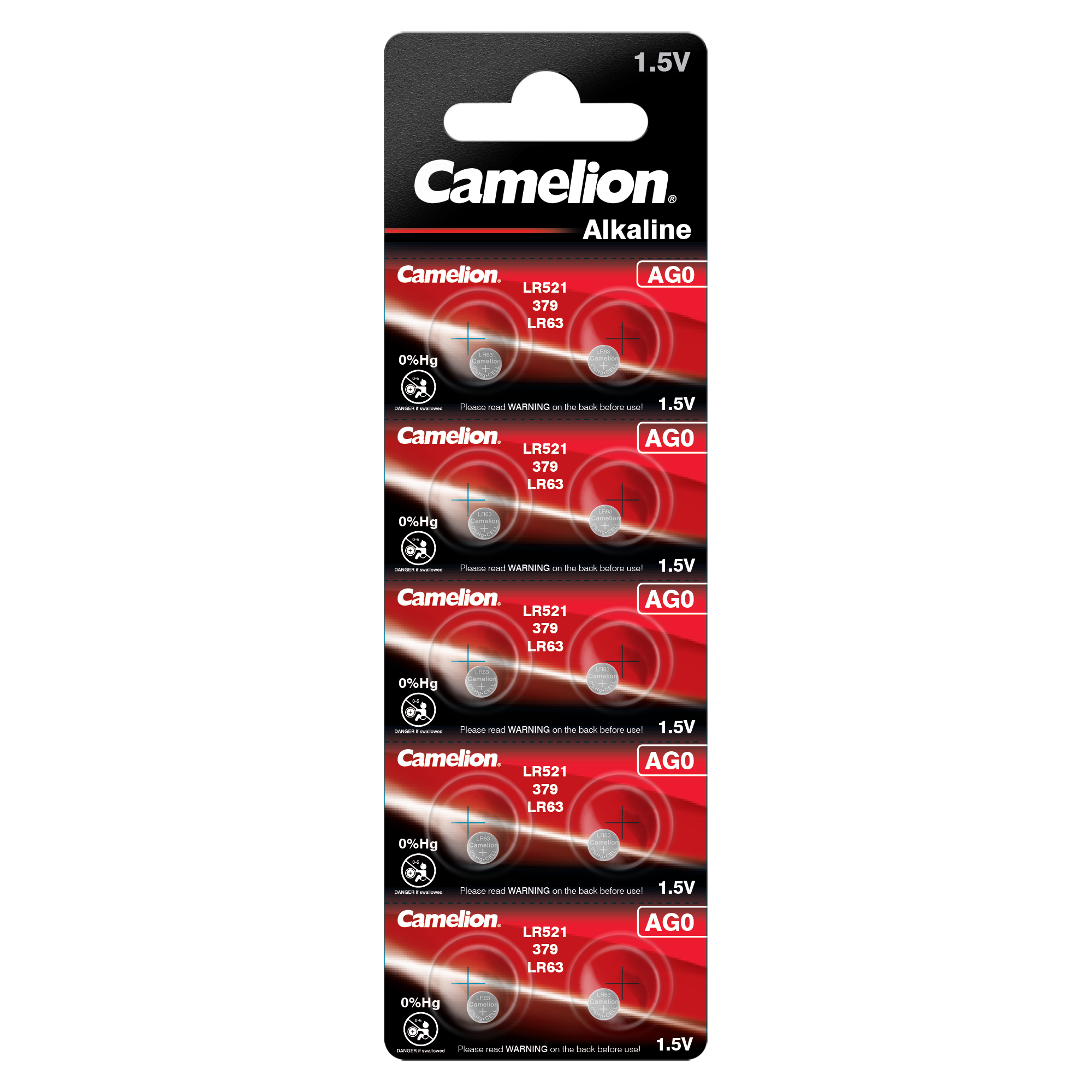 CAMELION Alkaline AG0 / LR63 / LR521 / 379 / BP10