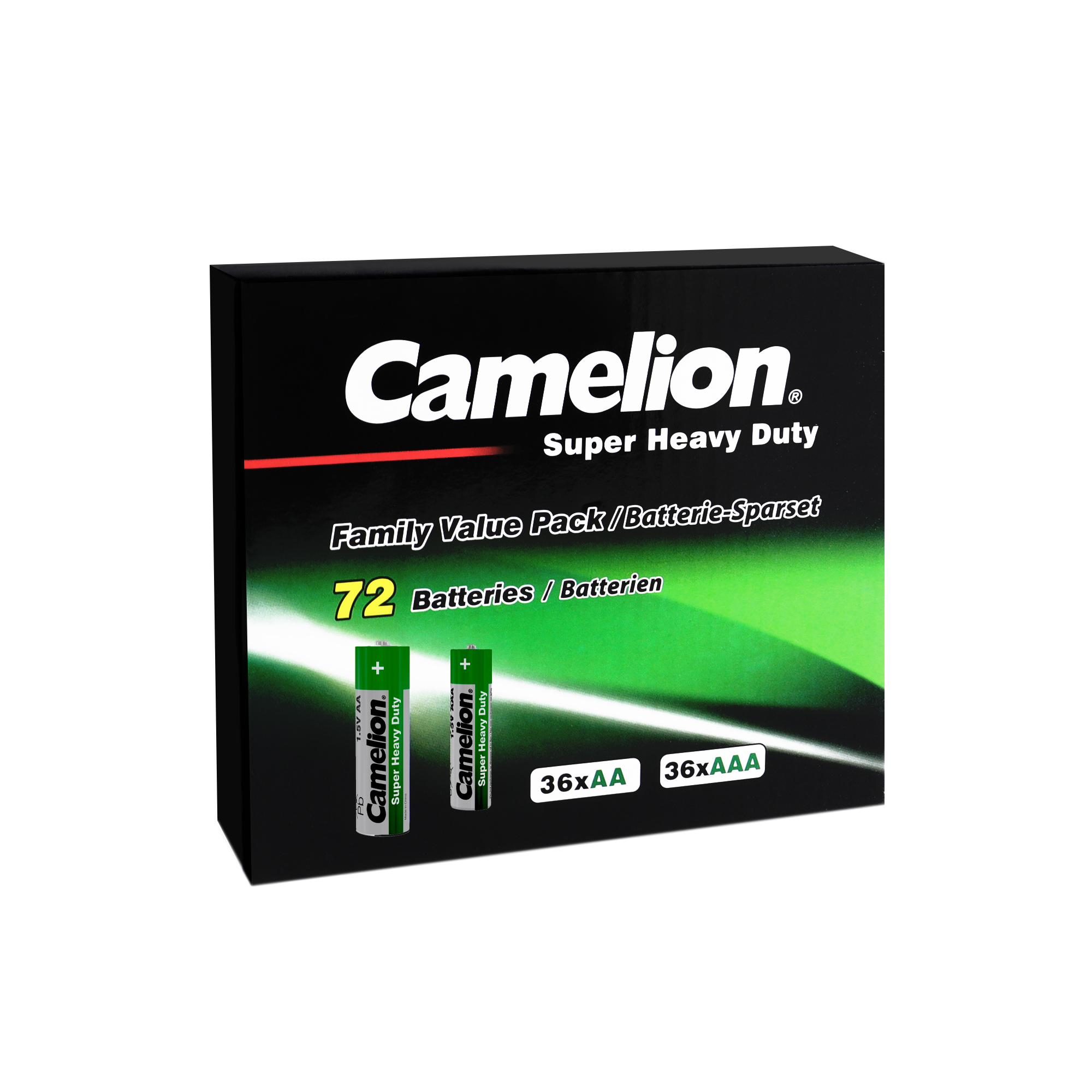 CAMELION Grün Sparset FPG-GB72 72-tlg. Zink Kohle Grün