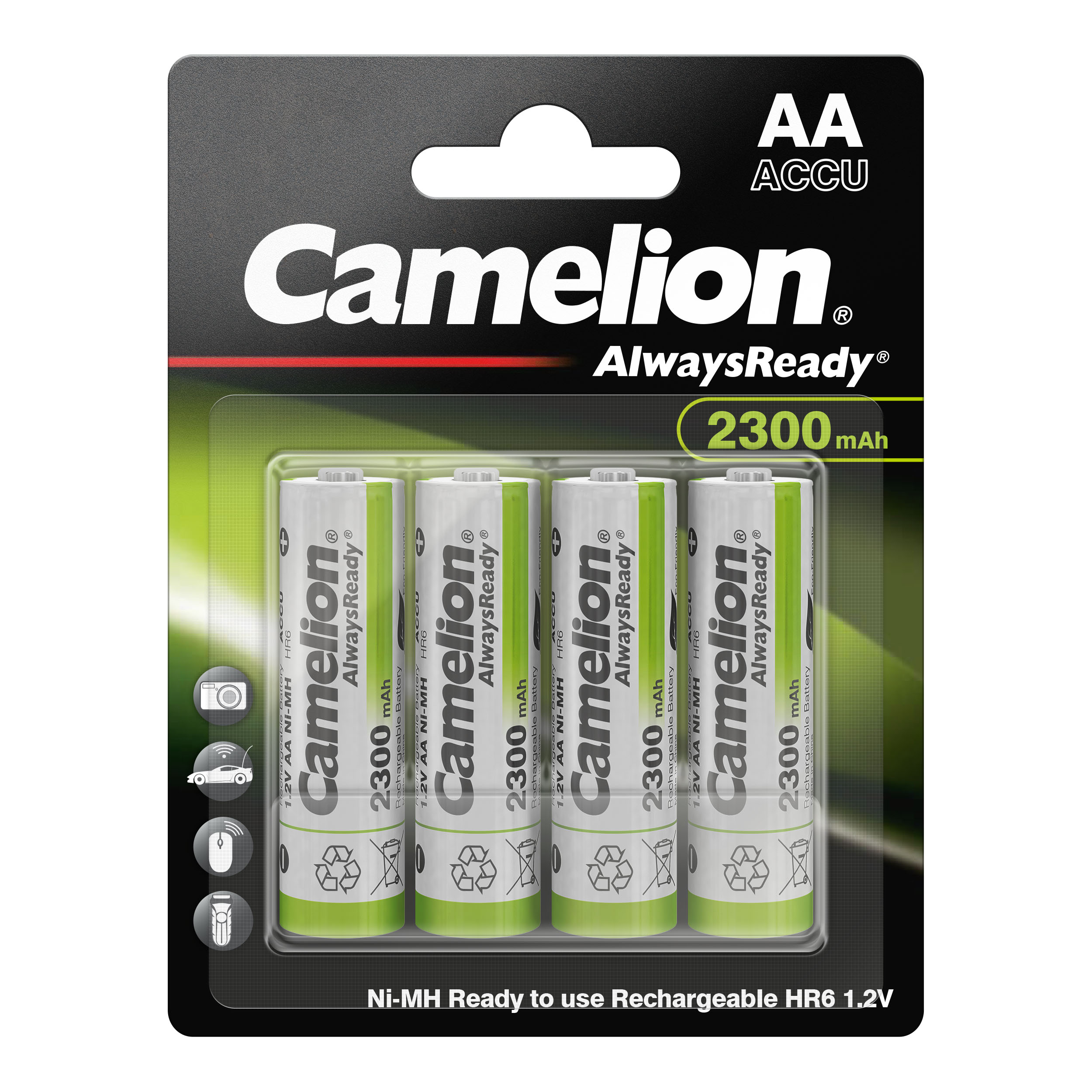 Camelion Ni-MH Always Ready HR6 AA 2300mA BP4