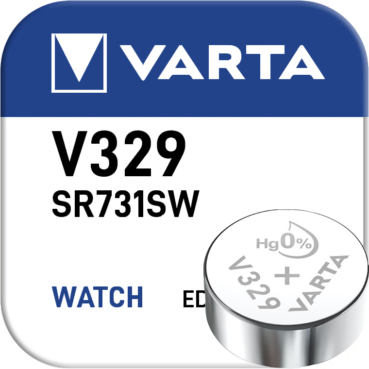 VARTA Silber Oxid V329 / 37mAh / 1,55V / BP1