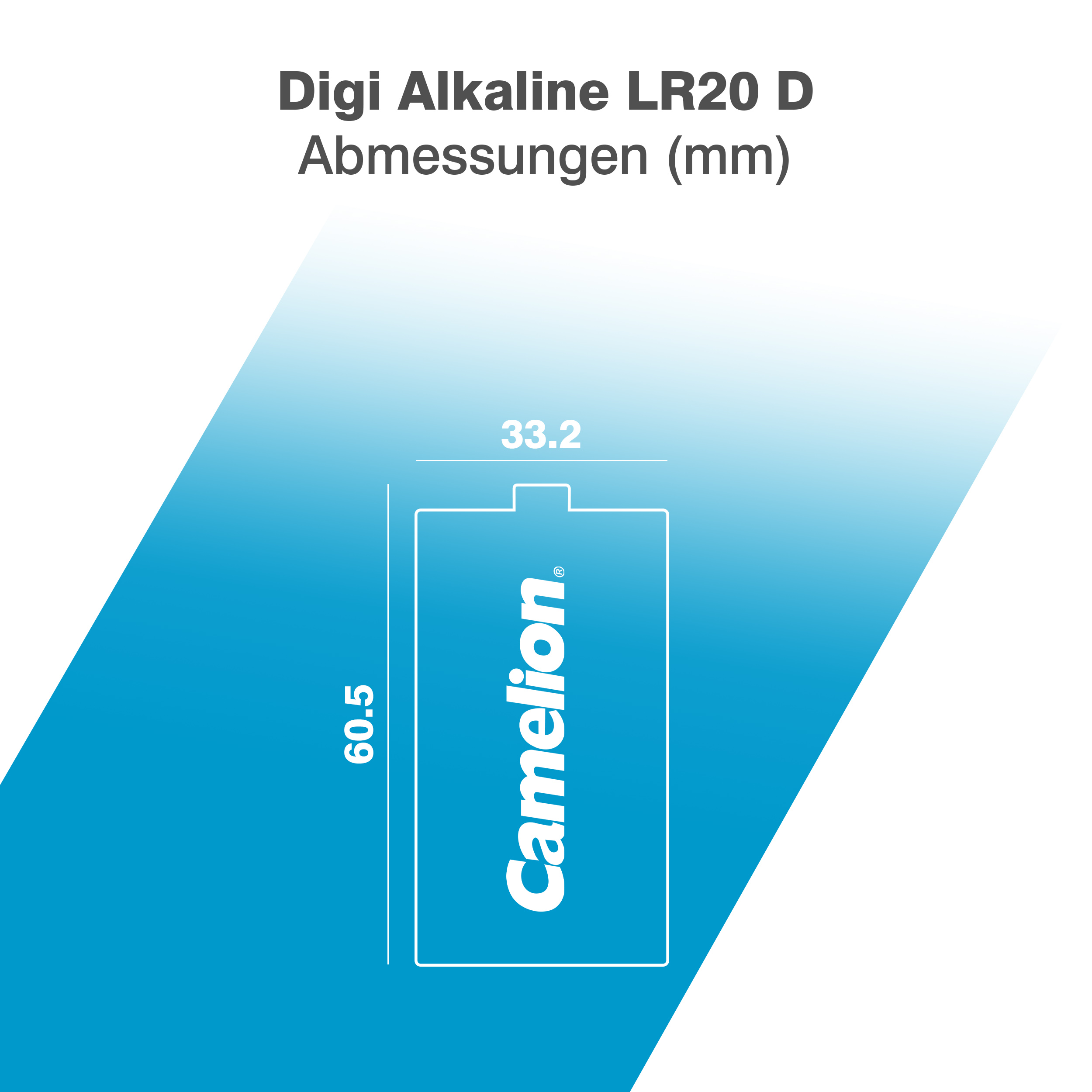 CAMELION Digi Alkaline D/LR20 BP2