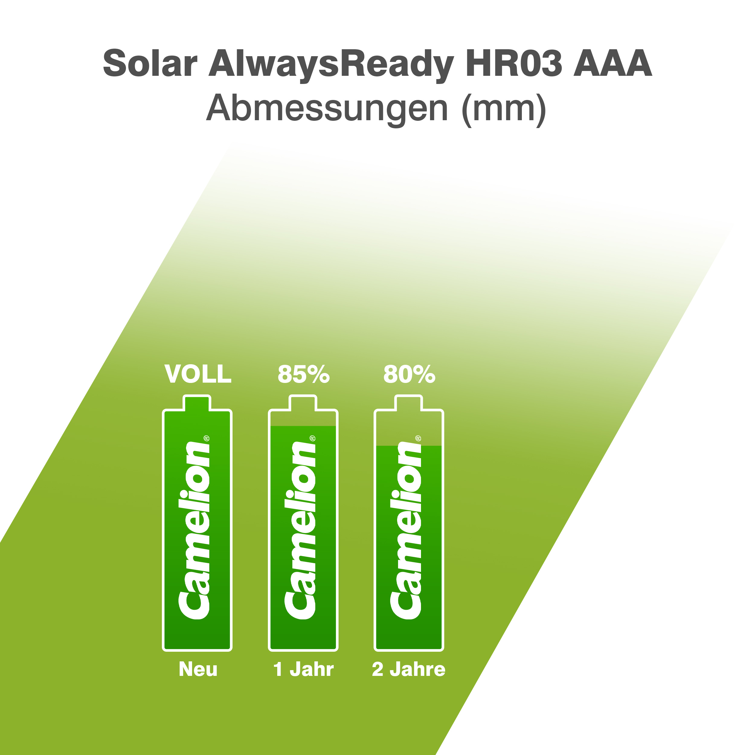 CAMELION NI-MH AlwaysReady AA800 BP4/AAA600 D28 / Solar AlwaysReady Mix Display