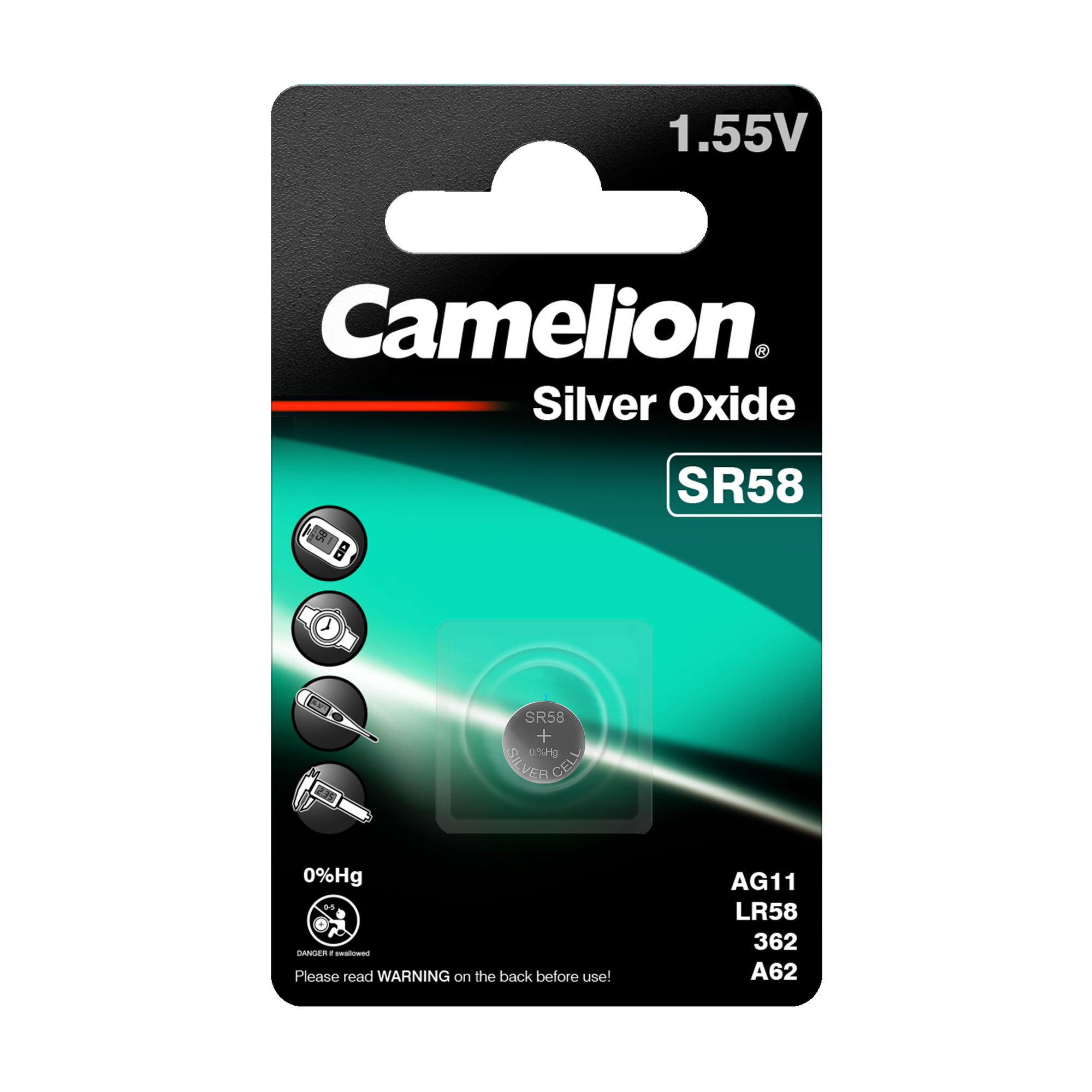 CAMELION Silber Oxid SR58W / G11 / 362 / BP1