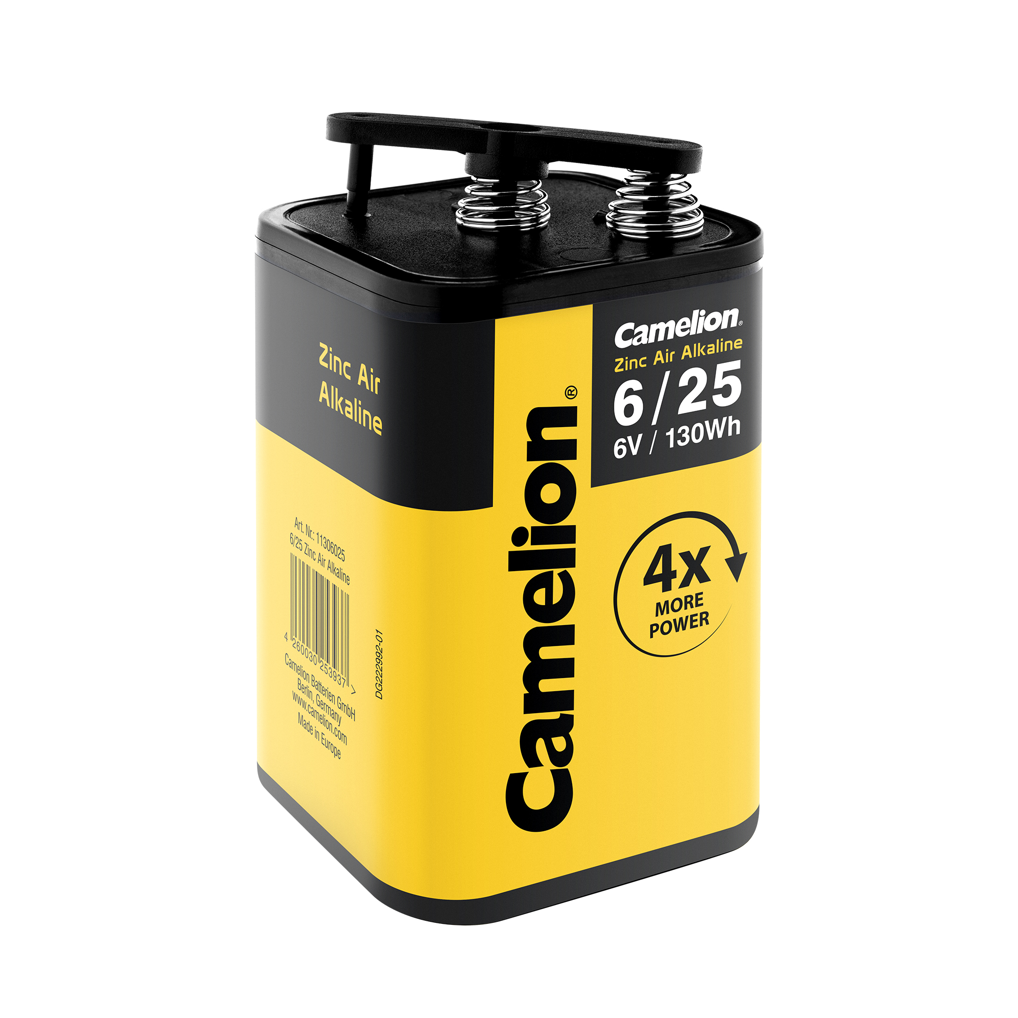 CAMELION Zink-Luft-Alkaline 6V 4LR25 Blockbatterie