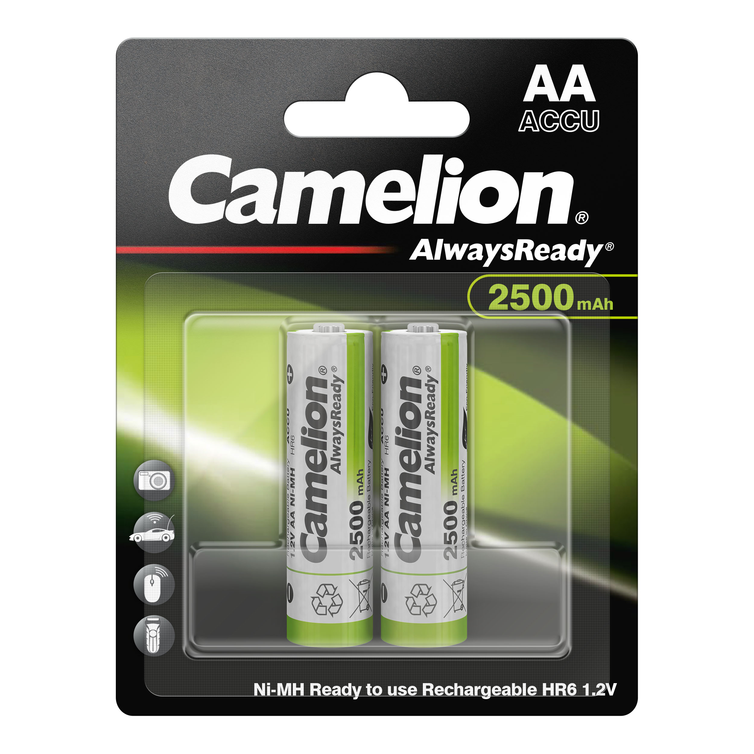 CAMELION Ni-MH Always Ready HR6 AA 2500mA 
BP2