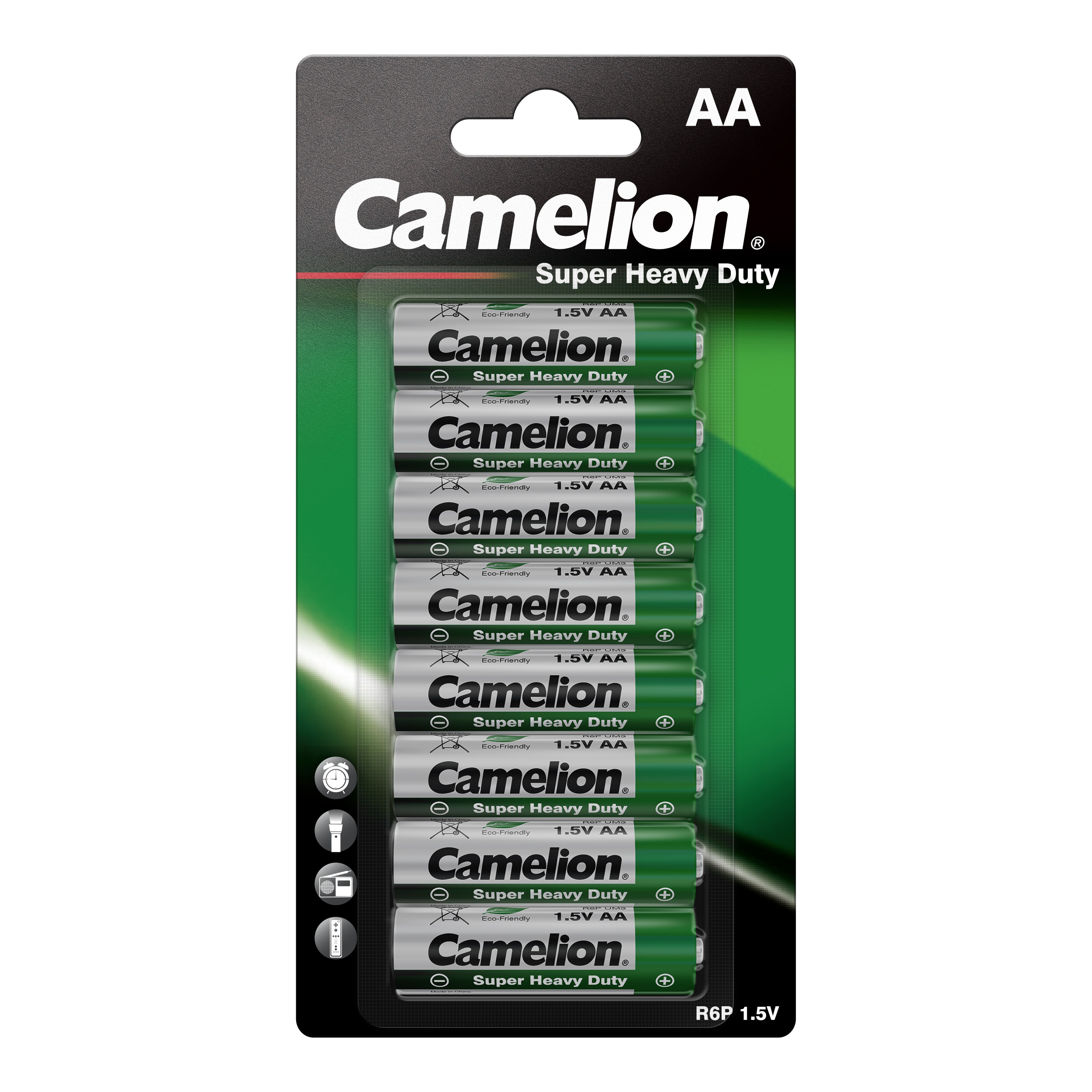 CAMELION Super Heavy Duty Green AA/R6 
BP8