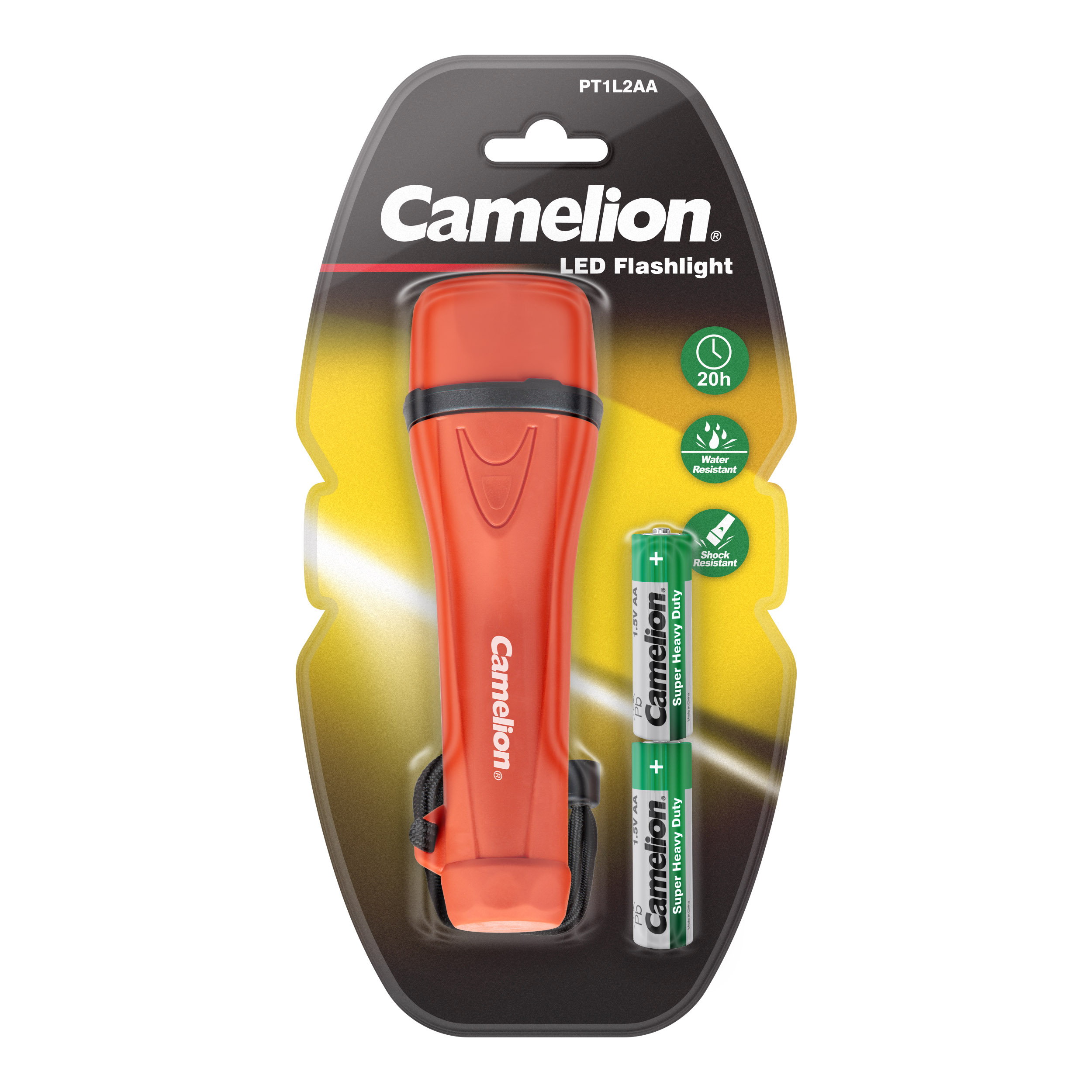 CAMELION PT1L2AA-2R6PBP 1LED Flashlight  
BP1