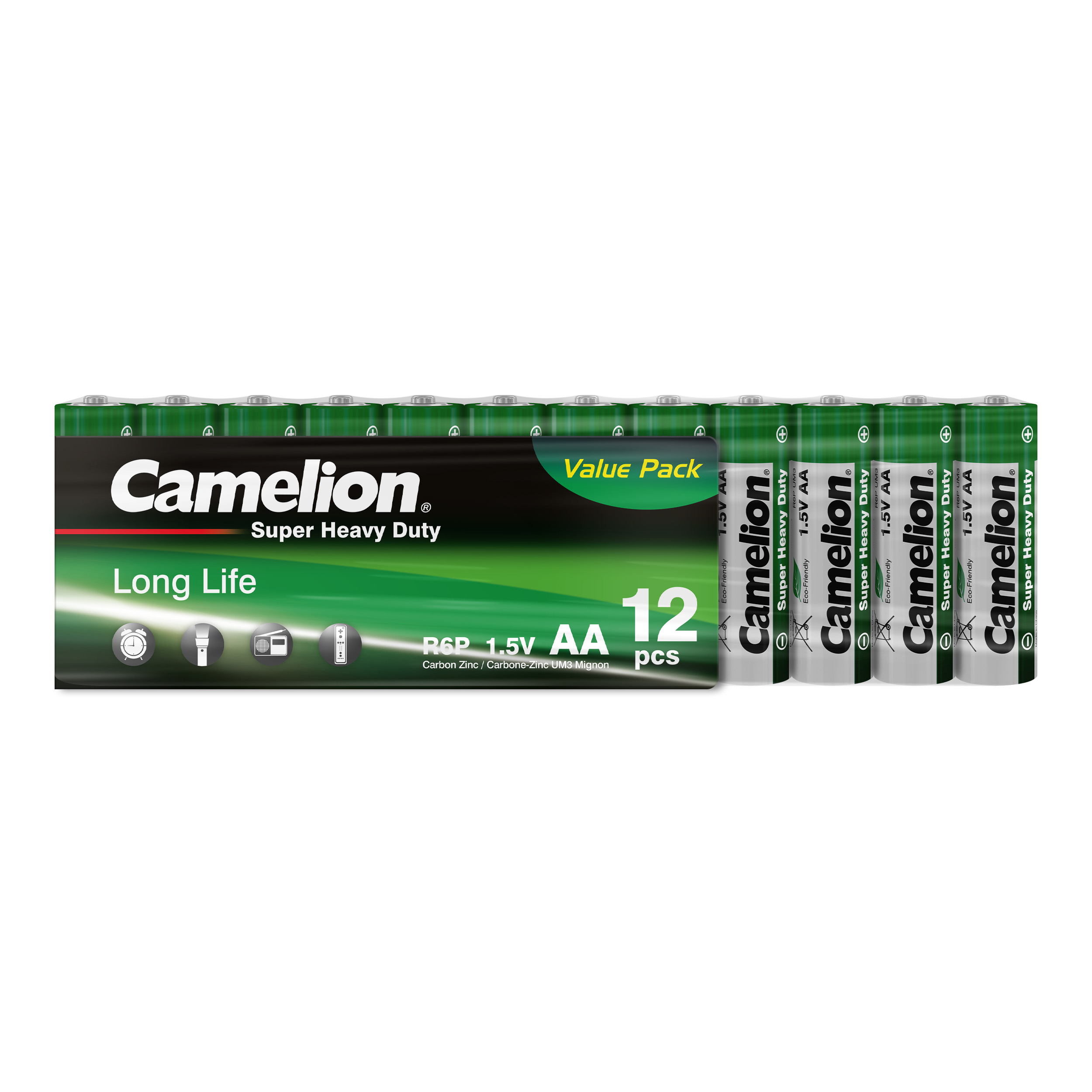 CAMELION Super Heavy Duty Green AA/R6 
SP12