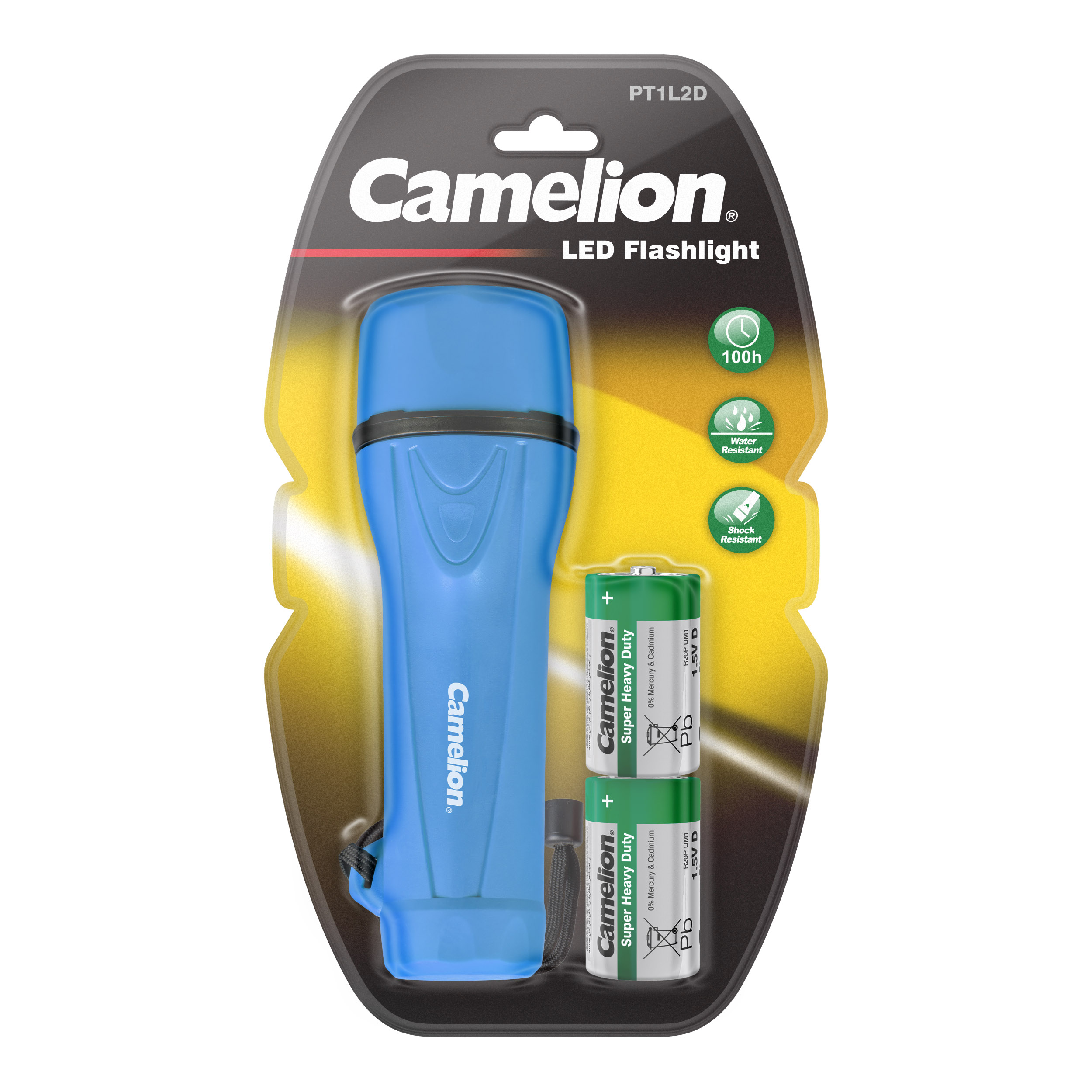 CAMELION PT1L2D-2R20PBP 1LED Flashlight  
BP1