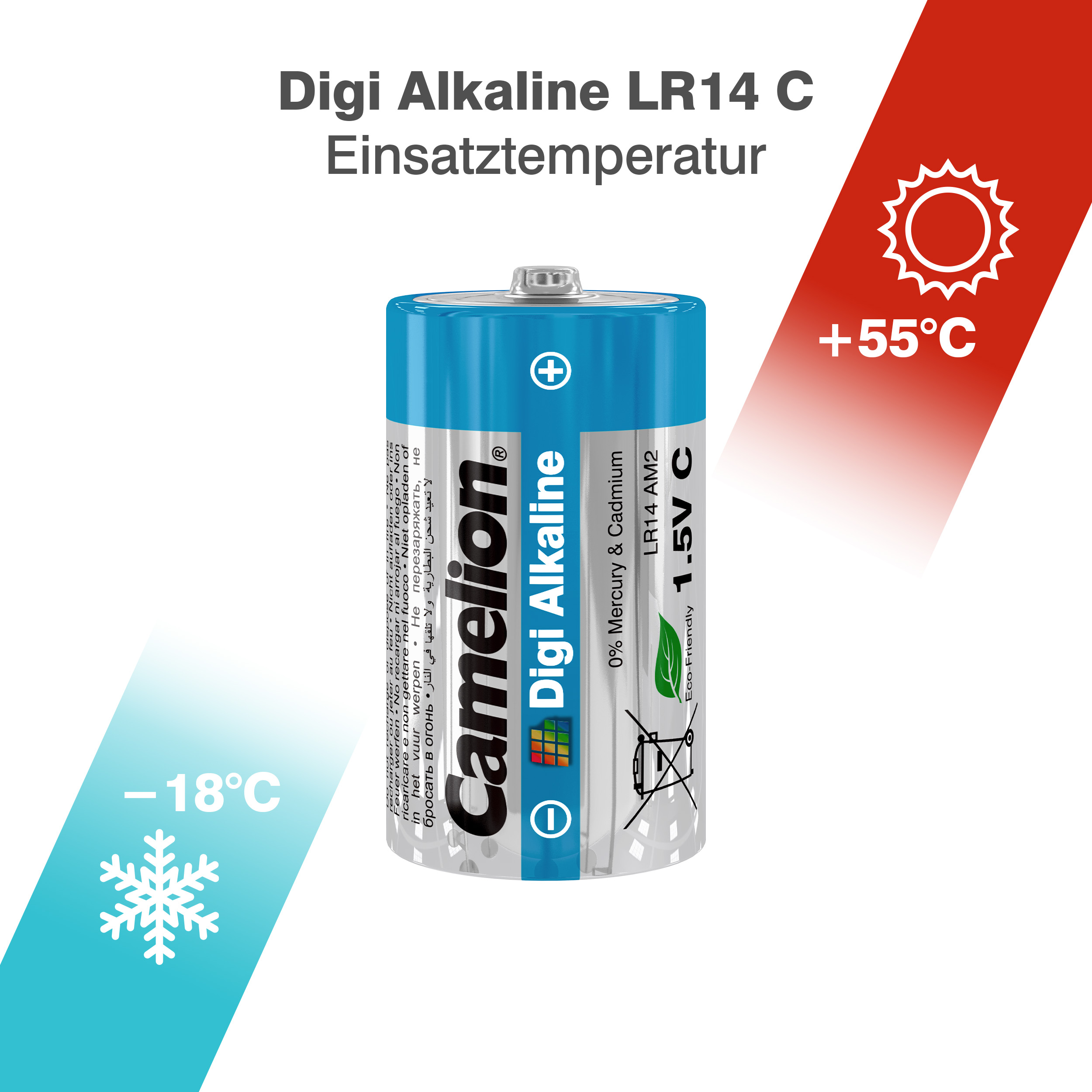 CAMELION Digi Alkaline C/LR14 BP2 CAMELION Digi Alkaline C/LR14 BP2