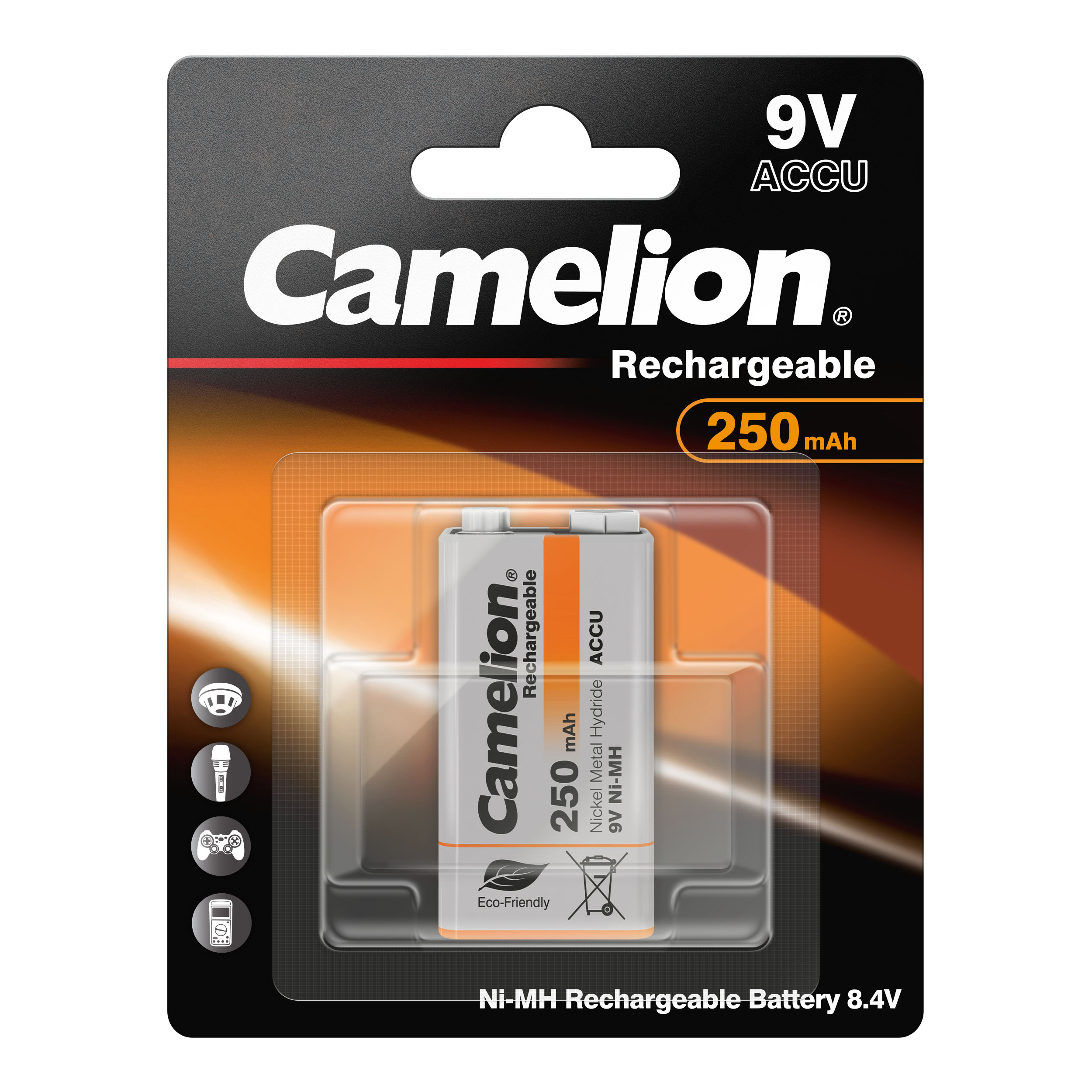 CAMELION Ni-MH 9V Block 250mA 
BP1