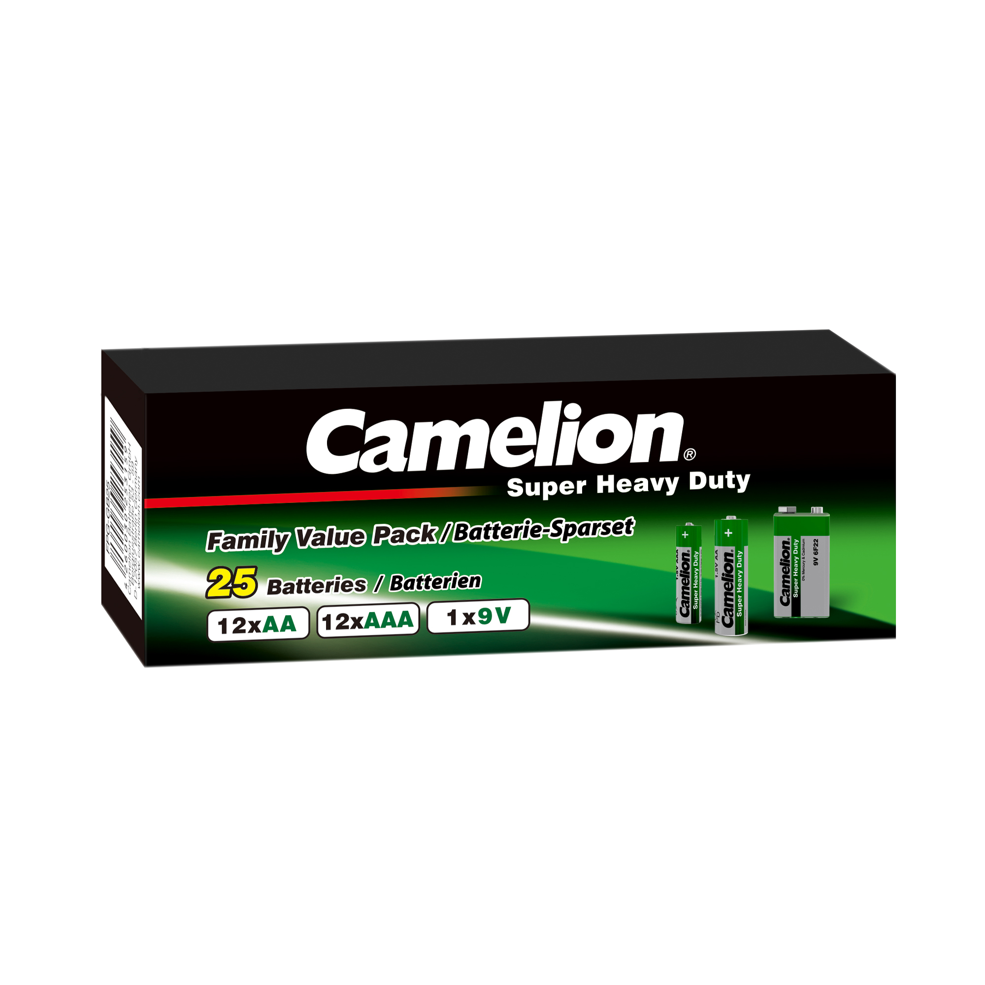 Camelion Sparset 25-tlg. Zink Kohle Grün
