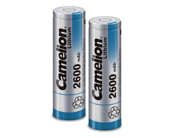 CAMELION ICR18650F-26 Flattop / 3,7V / 2600mAh / inkl. Aufbewahrungsbox