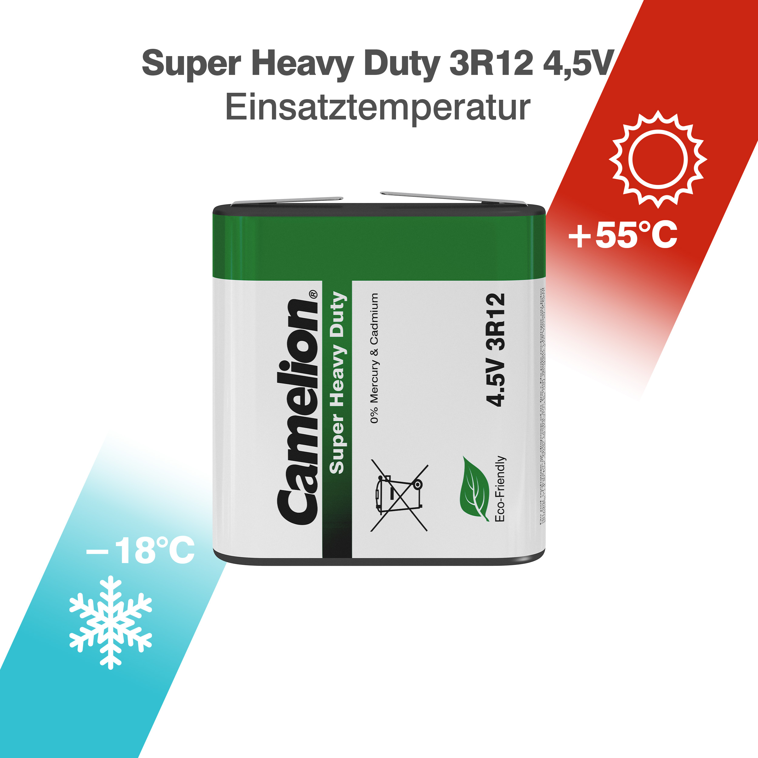 CAMELION 3R12 / 4,5V / Green / SP1