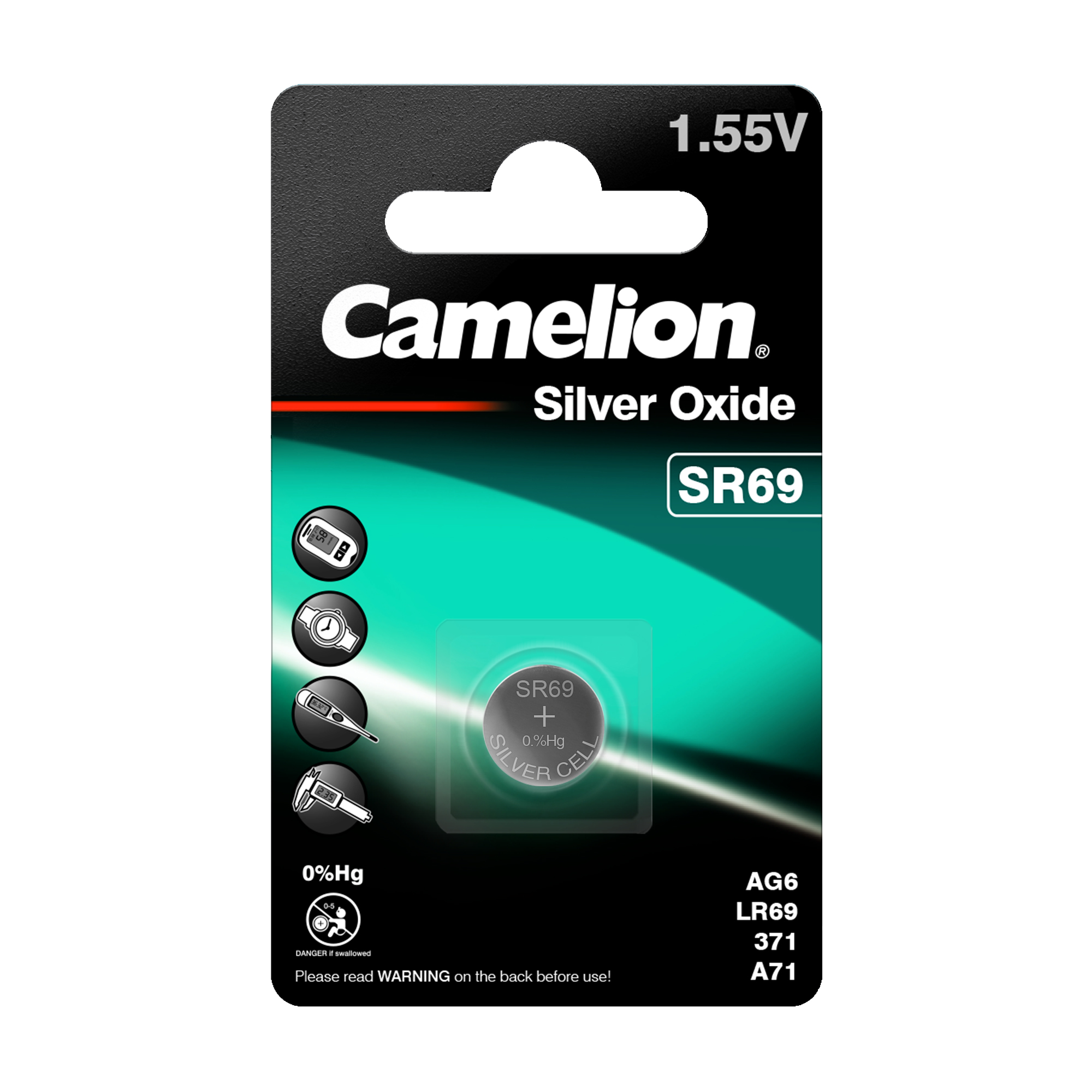CAMELION Silber Oxid SR66W / G4 / 377 / BP1