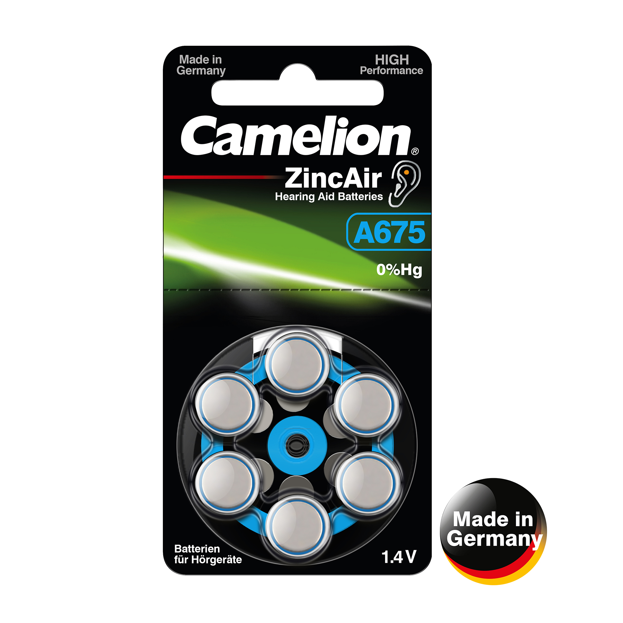 CAMELION A675 ZL 675 / BP6  "Made in Germany"