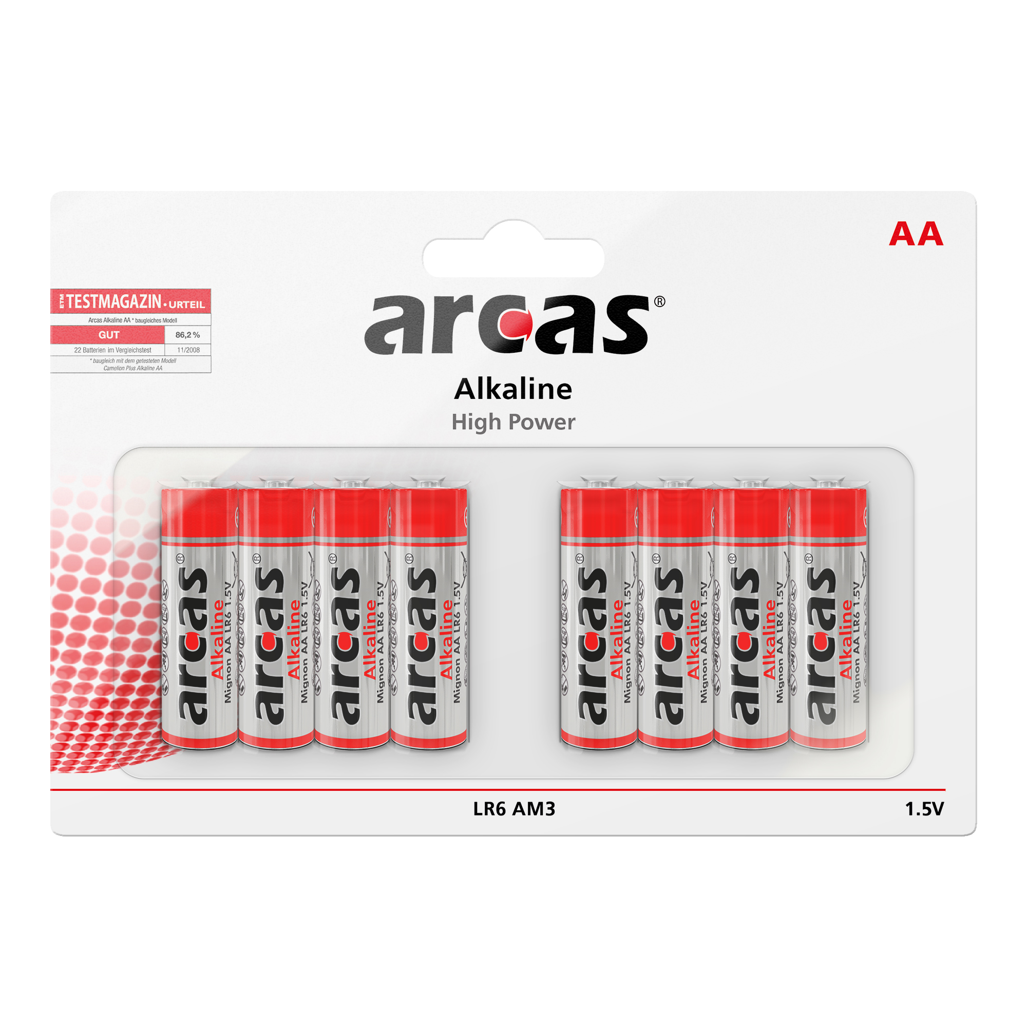 ARCAS LR6 / AA / Mignon / 1,5V - BP8 (4+4)