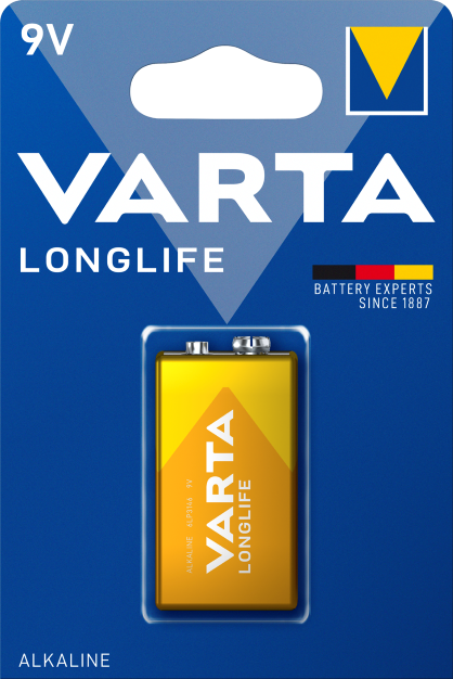 VARTA Longlife / 4122 / 6LF22 / 9-Volt Block / BP1