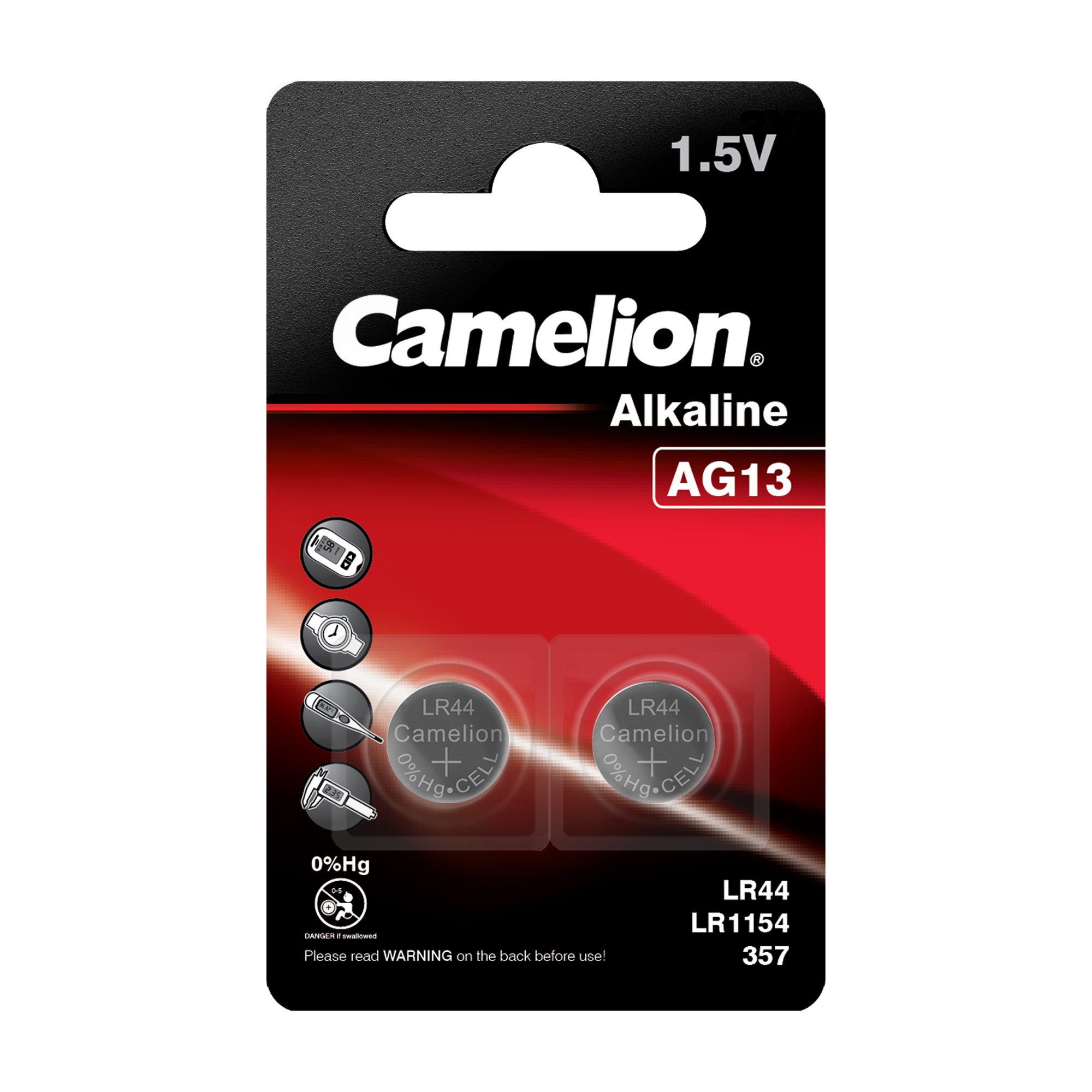 CAMELION Alkaline AG13 / LR44 / 357 / BP2