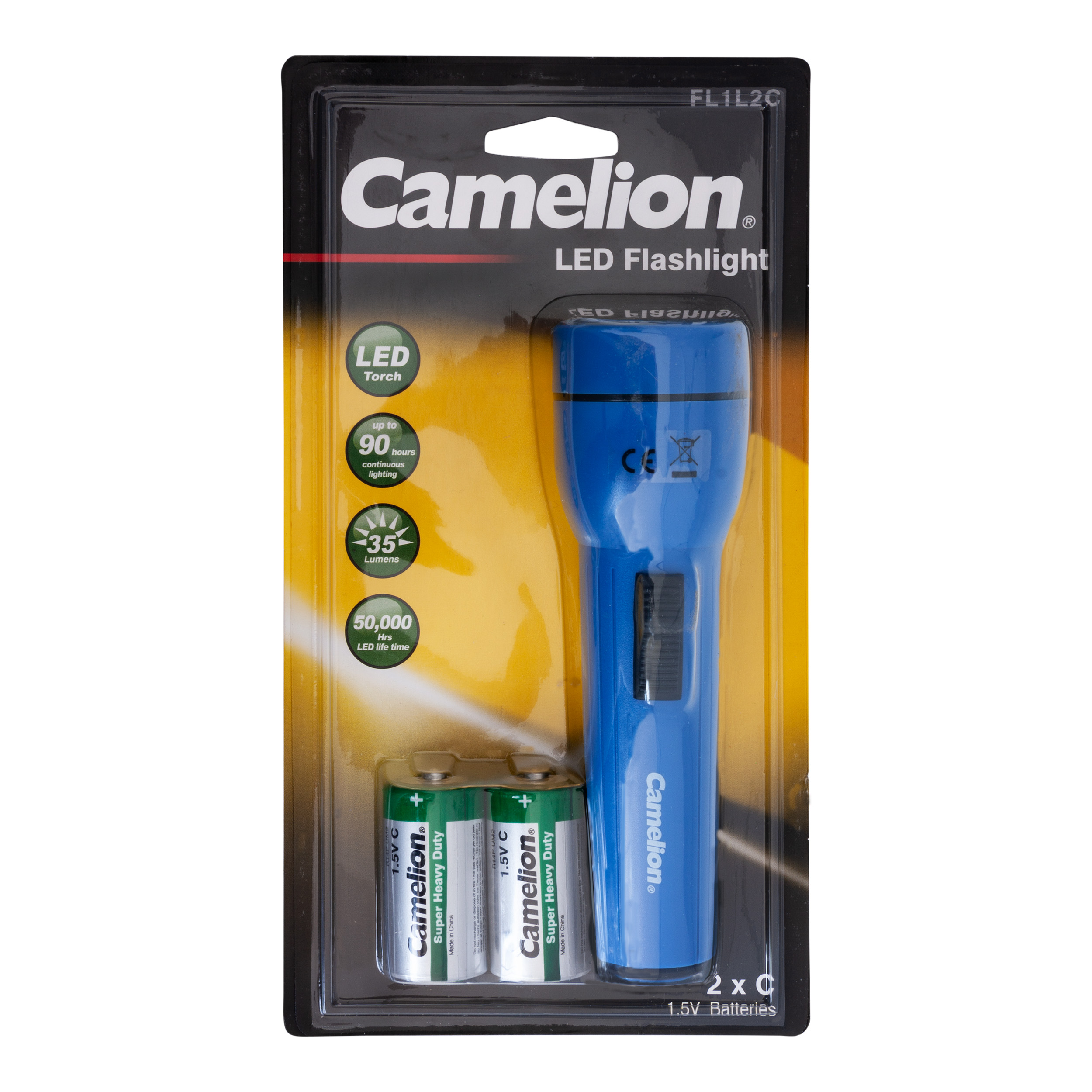 CAMELION FL1L2CB2R14P Flashlight  BP1