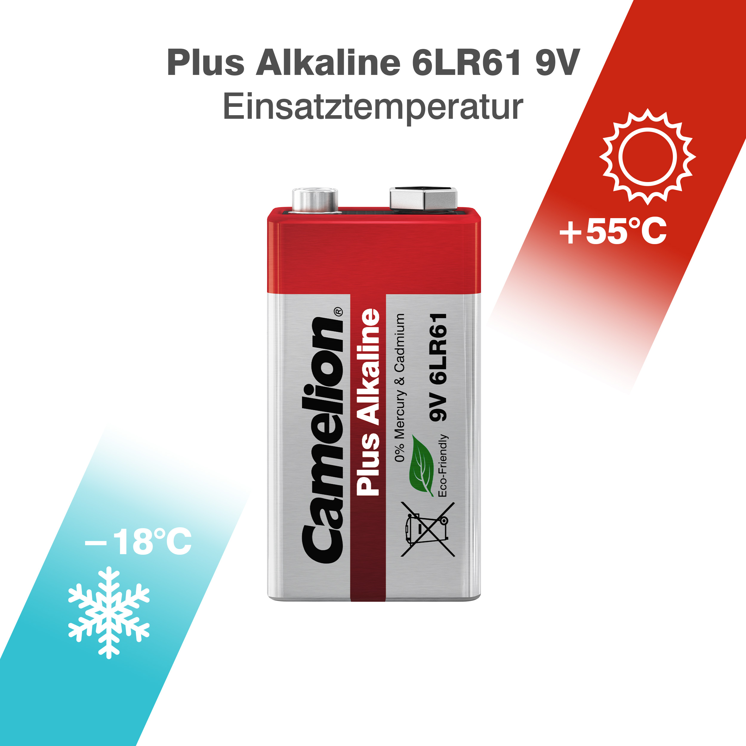 CAMELION Plus ALKALINE 6LR61 PB6