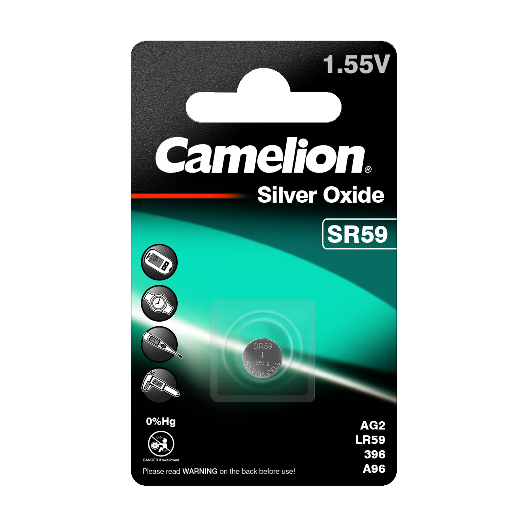 CAMELION Silber Oxid SR59W / G2 / 396 / BP1