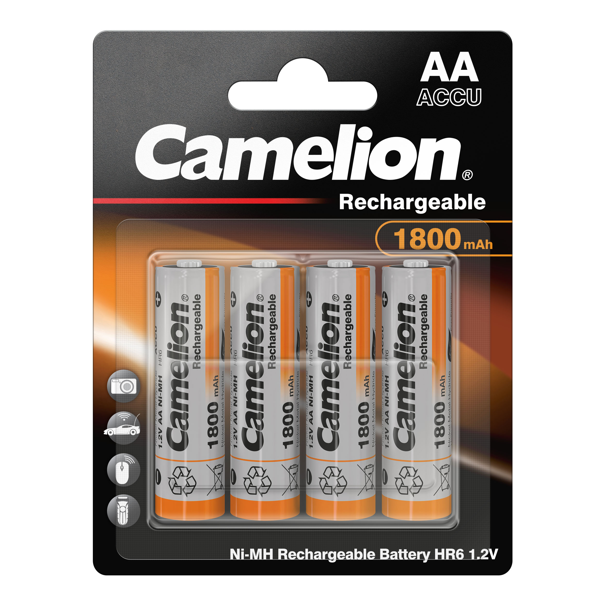 CAMELION Ni-MH HR6 AA 1800mA 
BP4