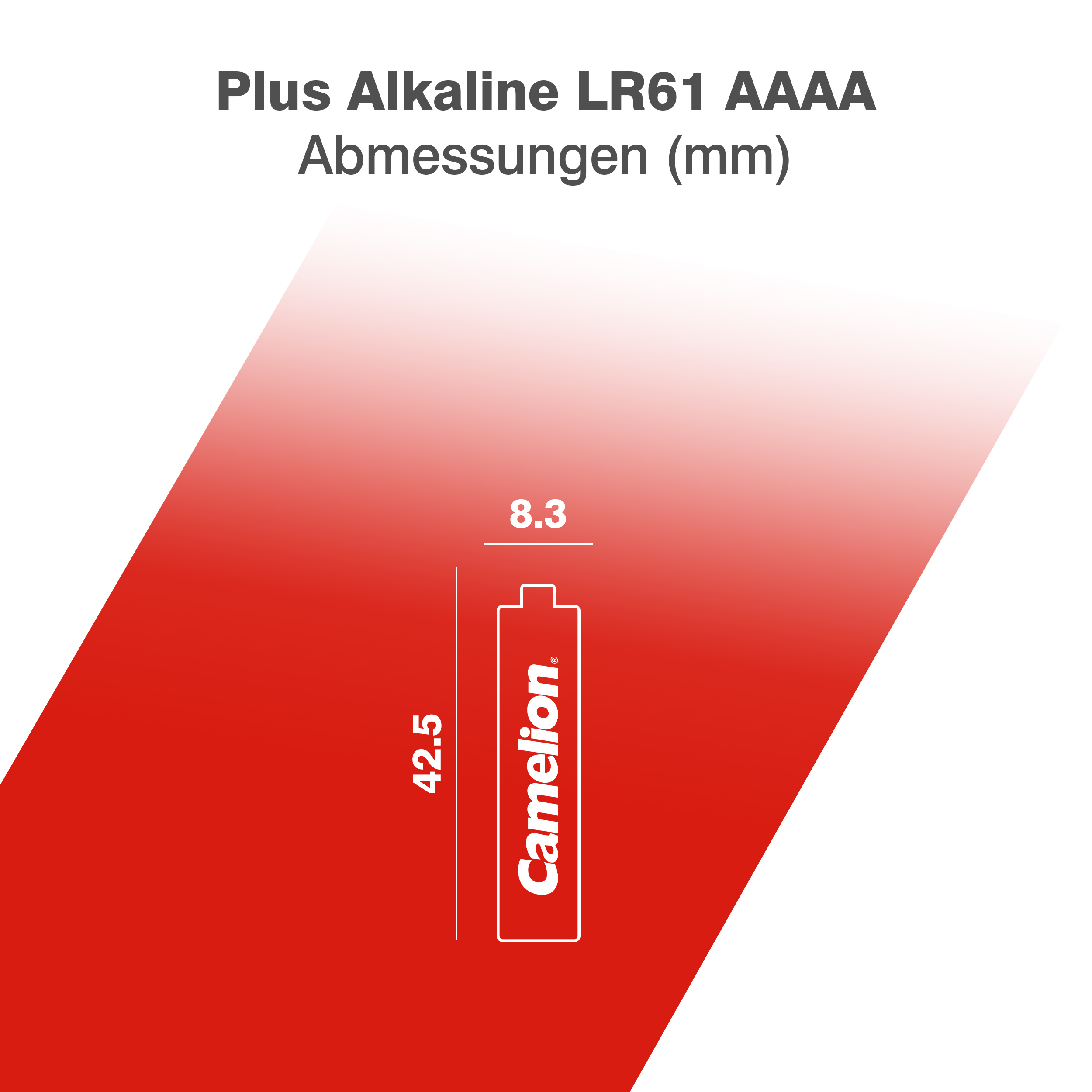 CAMELION Plus ALKALINE LR61 BP2