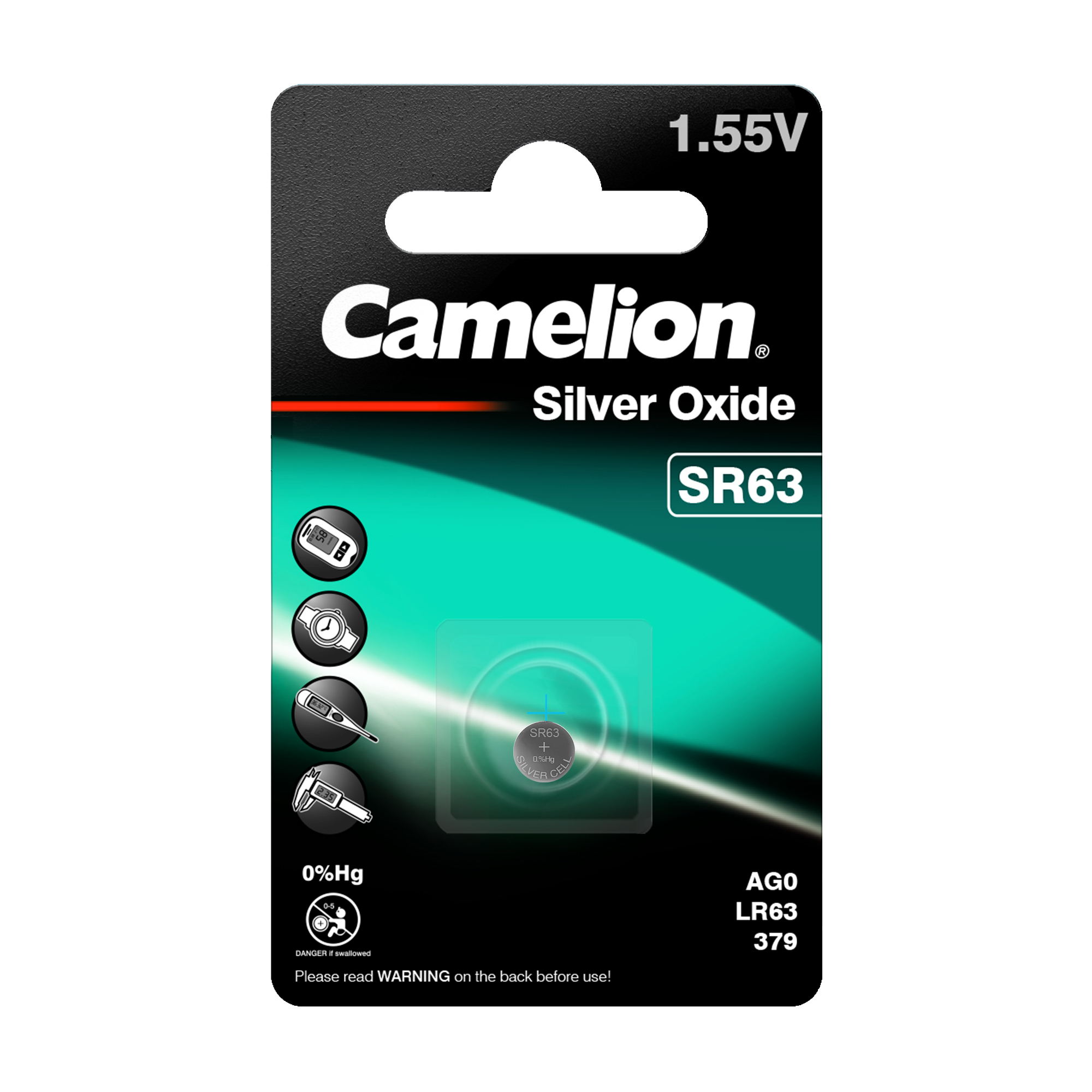 CAMELION Silber Oxid SR63W / G0 / 379 / BP1