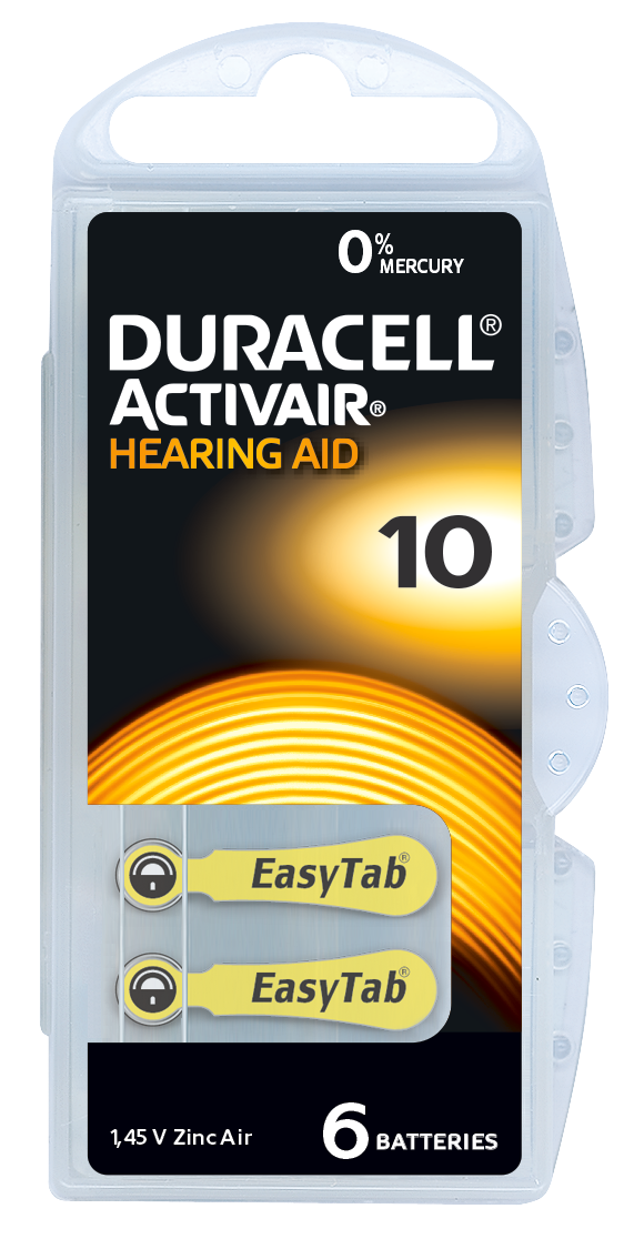 DURACELL ACTIVAIR A10 / BP6 in Blister Aufbewahrungsbox