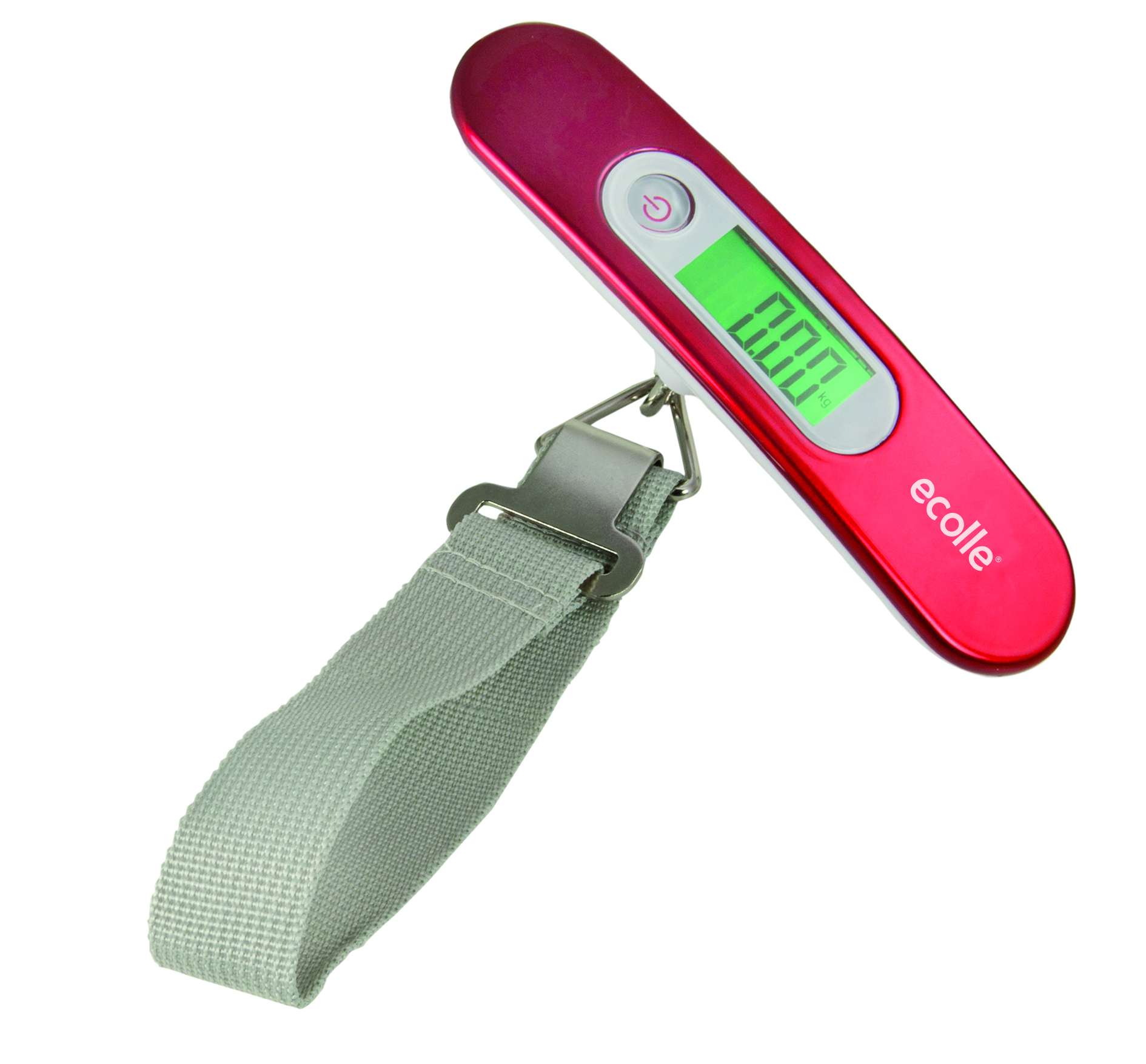 Ecolle Digitale Kofferwaage / rot / bis zu 50kg belastbar