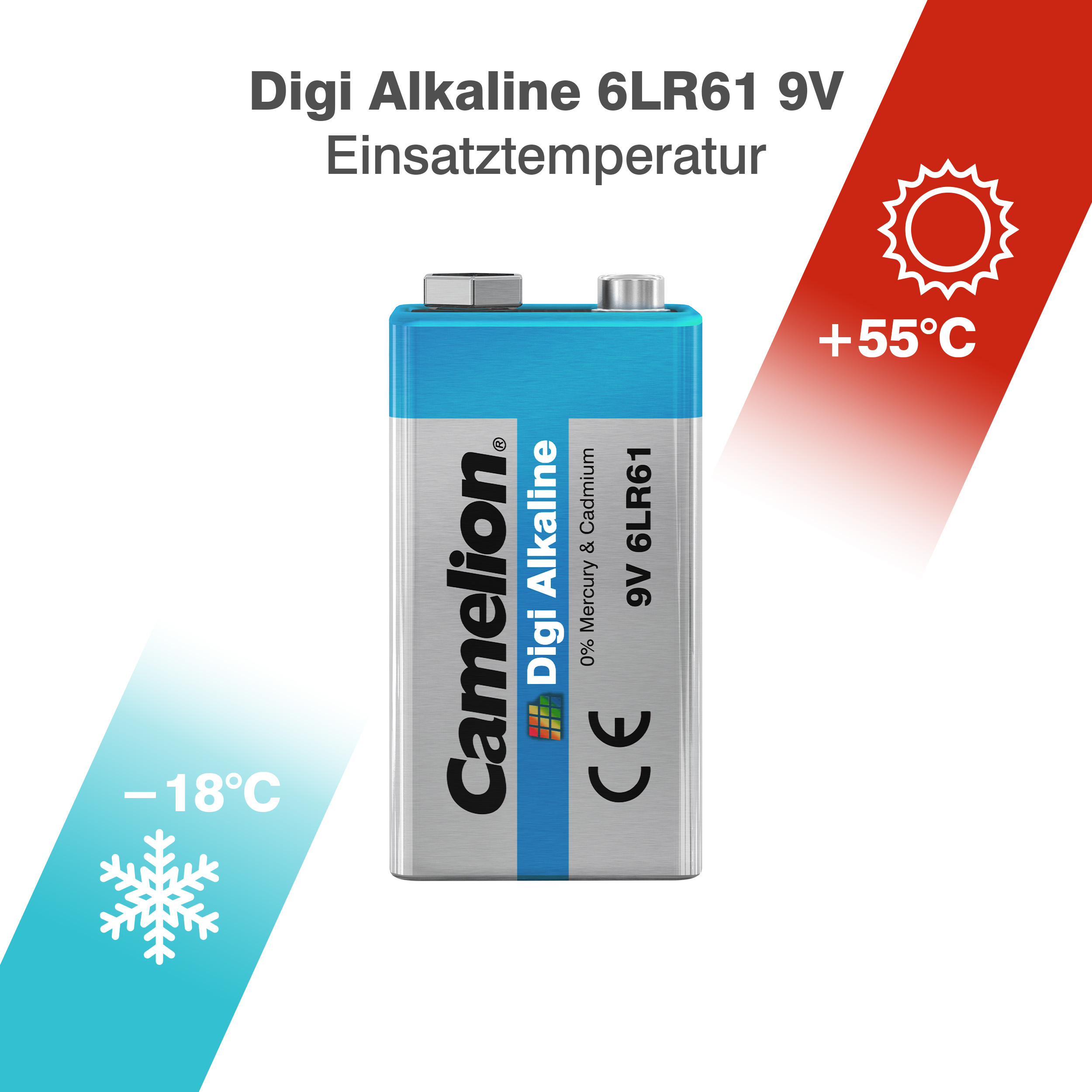 CAMELION Digi Alkaline 6LR61 (6LF22) / 9-вольтовий блок / BP1