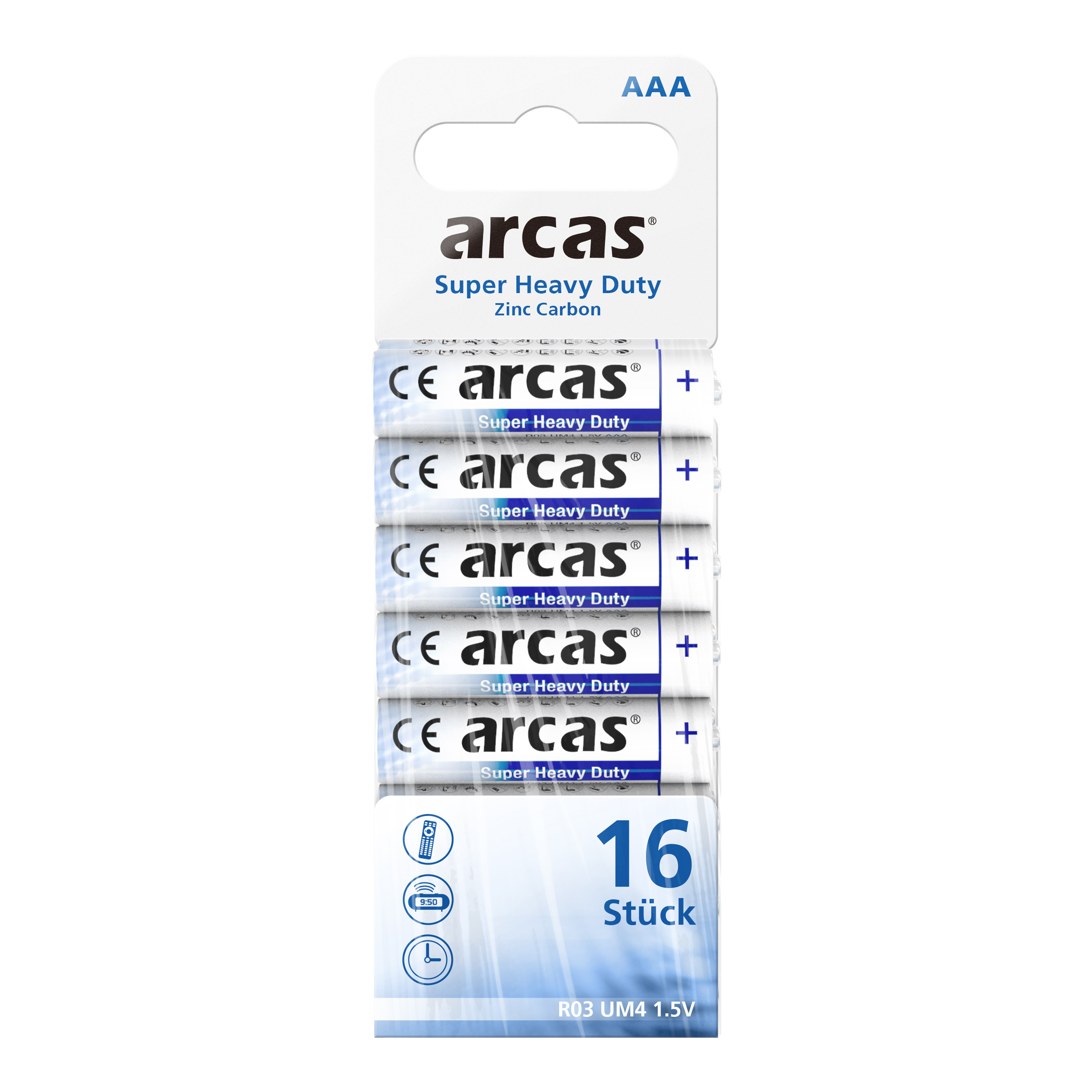 ARCAS R03 / AAA / 1,5V - SP16 Shrink