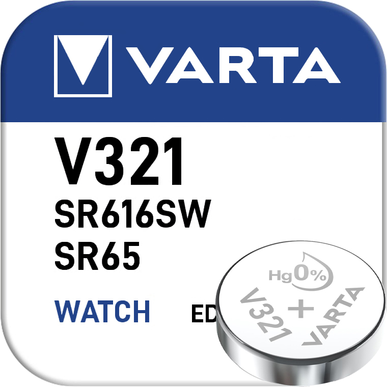 VARTA Silber Oxid V321 / 15mAh / 1,55V / BP1