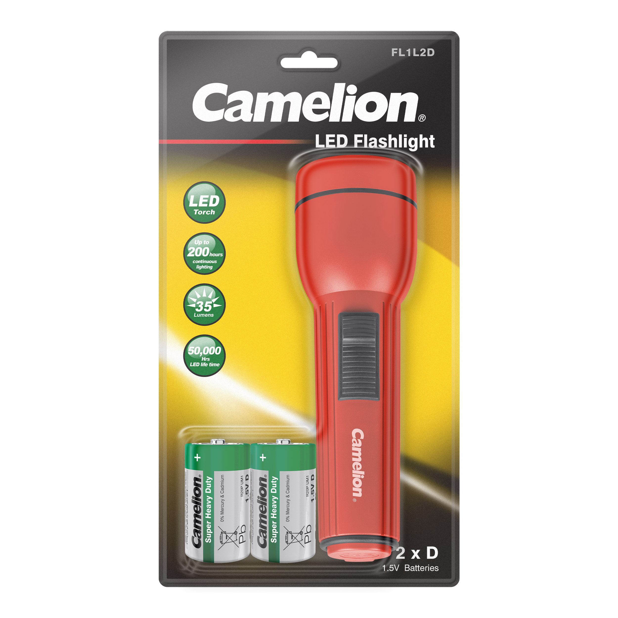 CAMELION FL1L2D2R20P Flashlight BP1 CAMELION FL1L2D2R20P Flashlight BP1