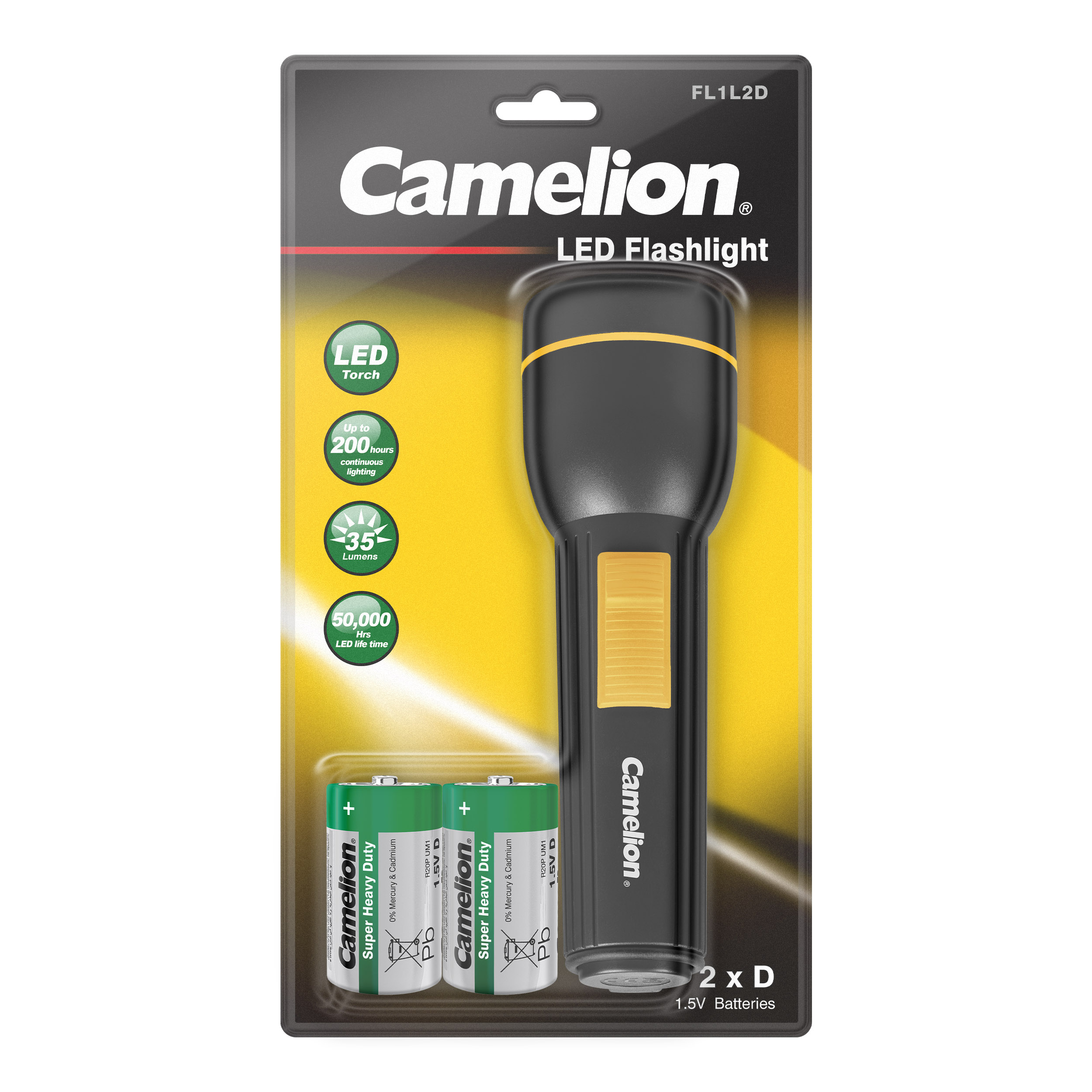 CAMELION FL1L2D2R20P Flashlight BP1 CAMELION FL1L2D2R20P Flashlight BP1