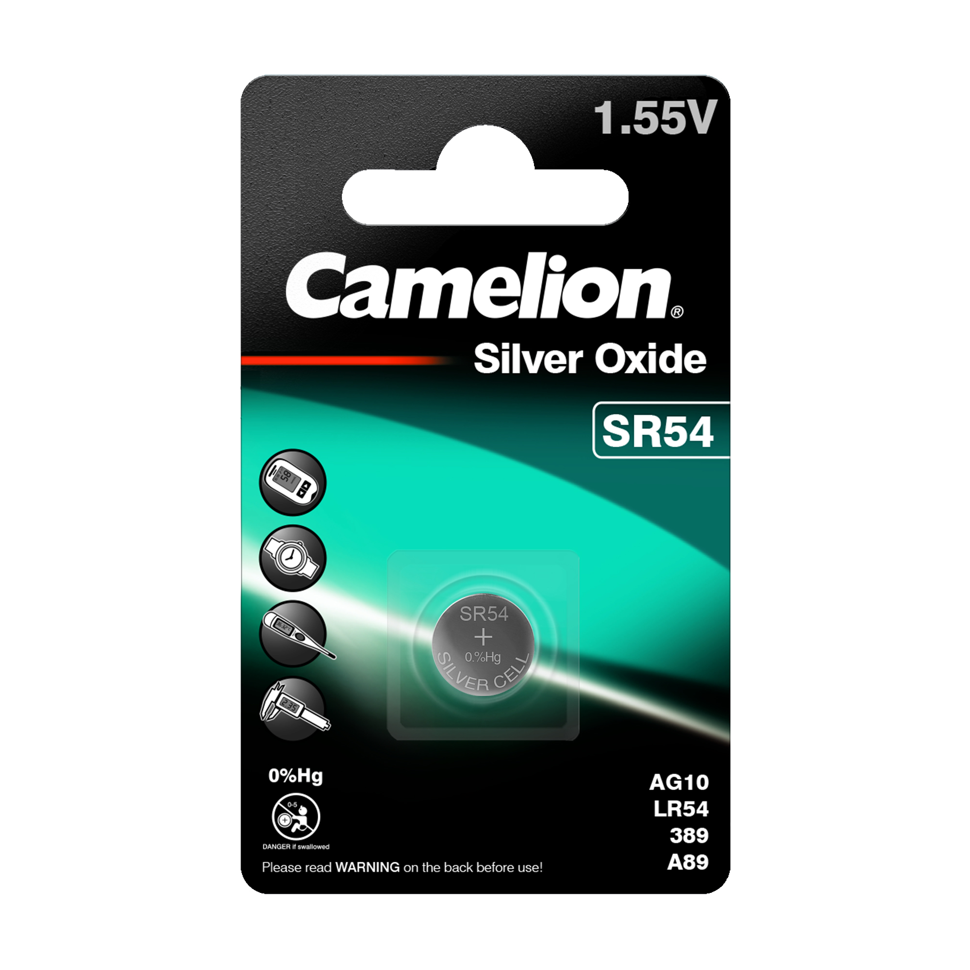 CAMELION Silber Oxid SR54 / G10 / 389 / BP1
