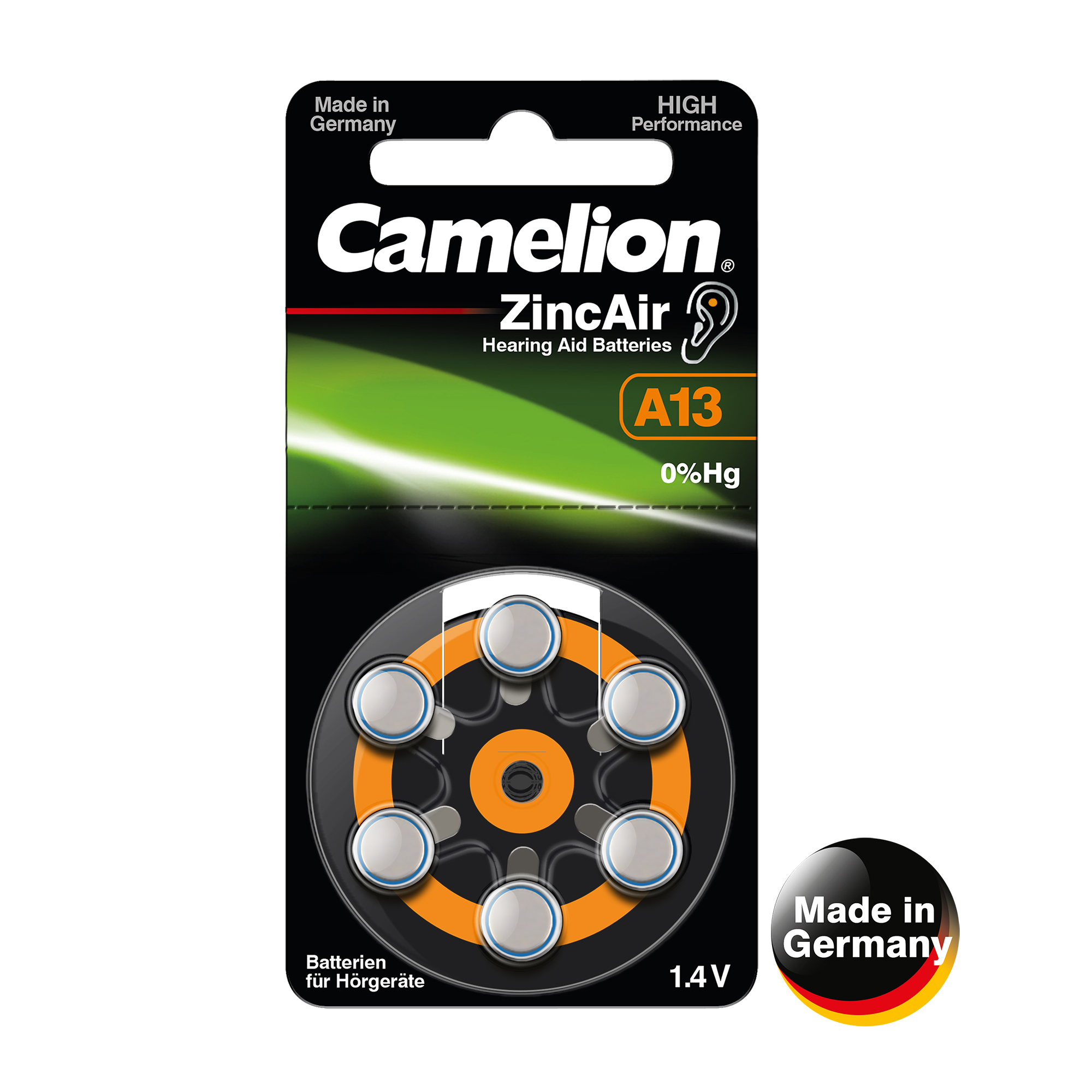 CAMELION A13 ZL 13 / BP6  "Made in Germany"