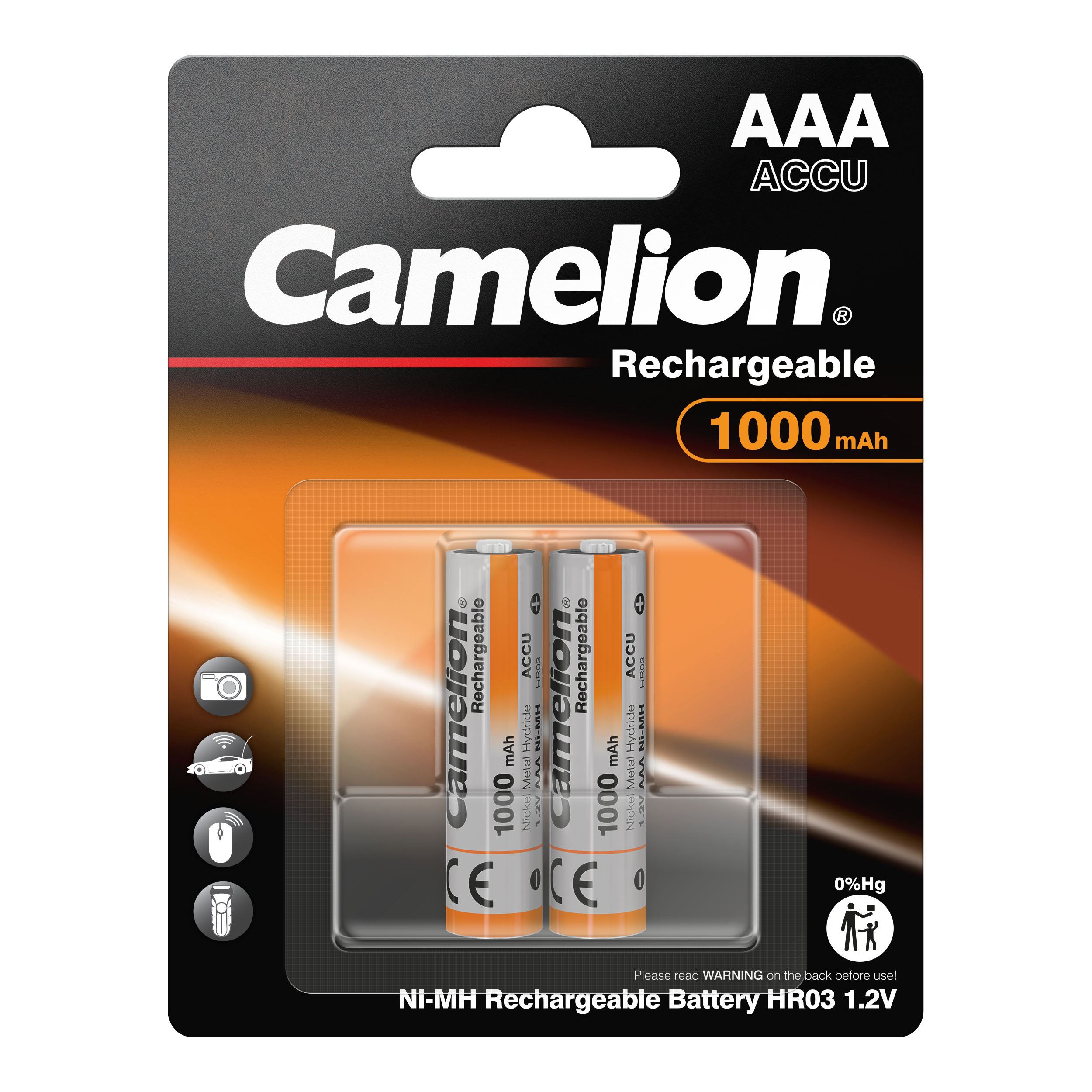 CAMELION Ni-MH HR03 AAA 1000mA 
BP2