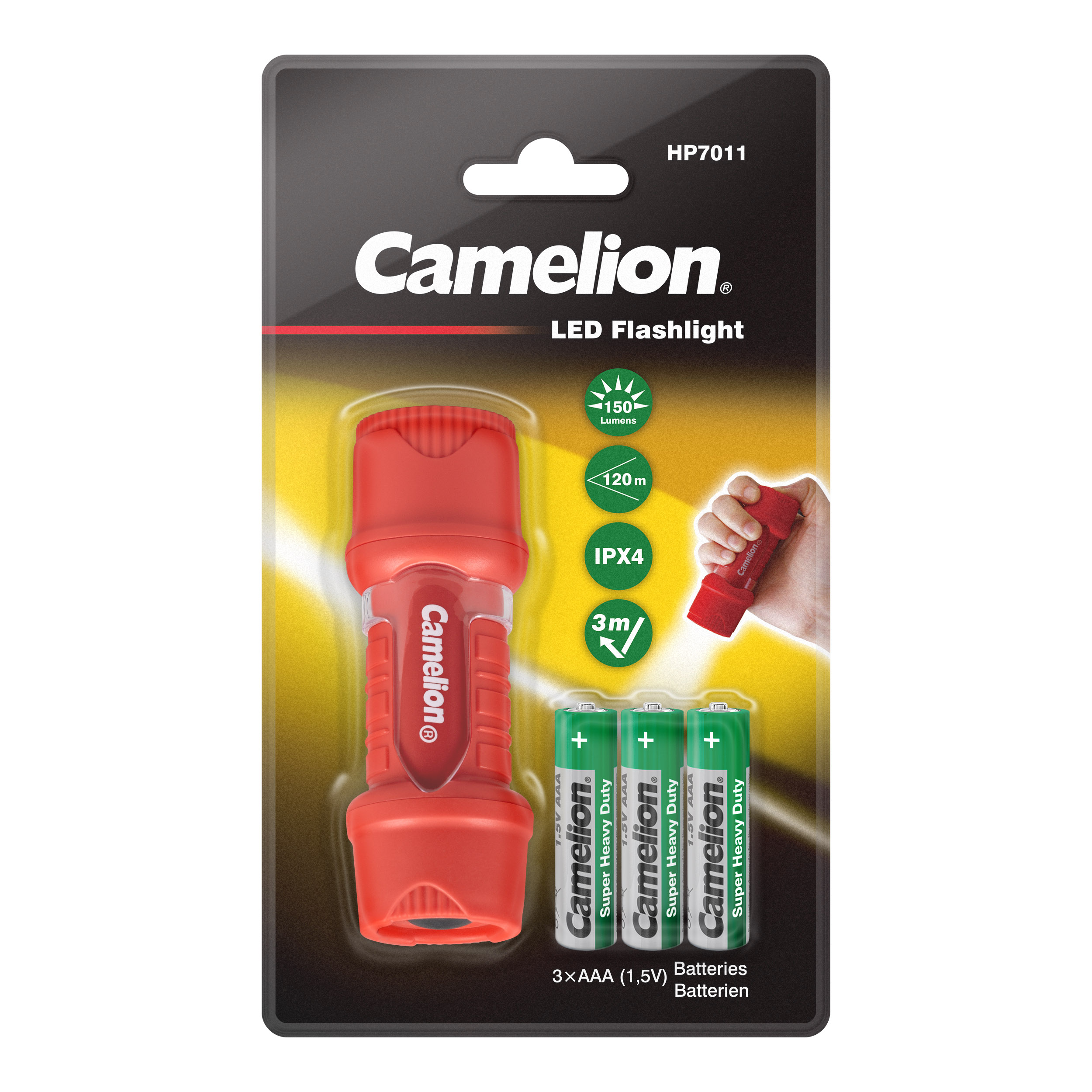 CAMELION HP7011-3R03PBP 1LED Flashlight 
BP1