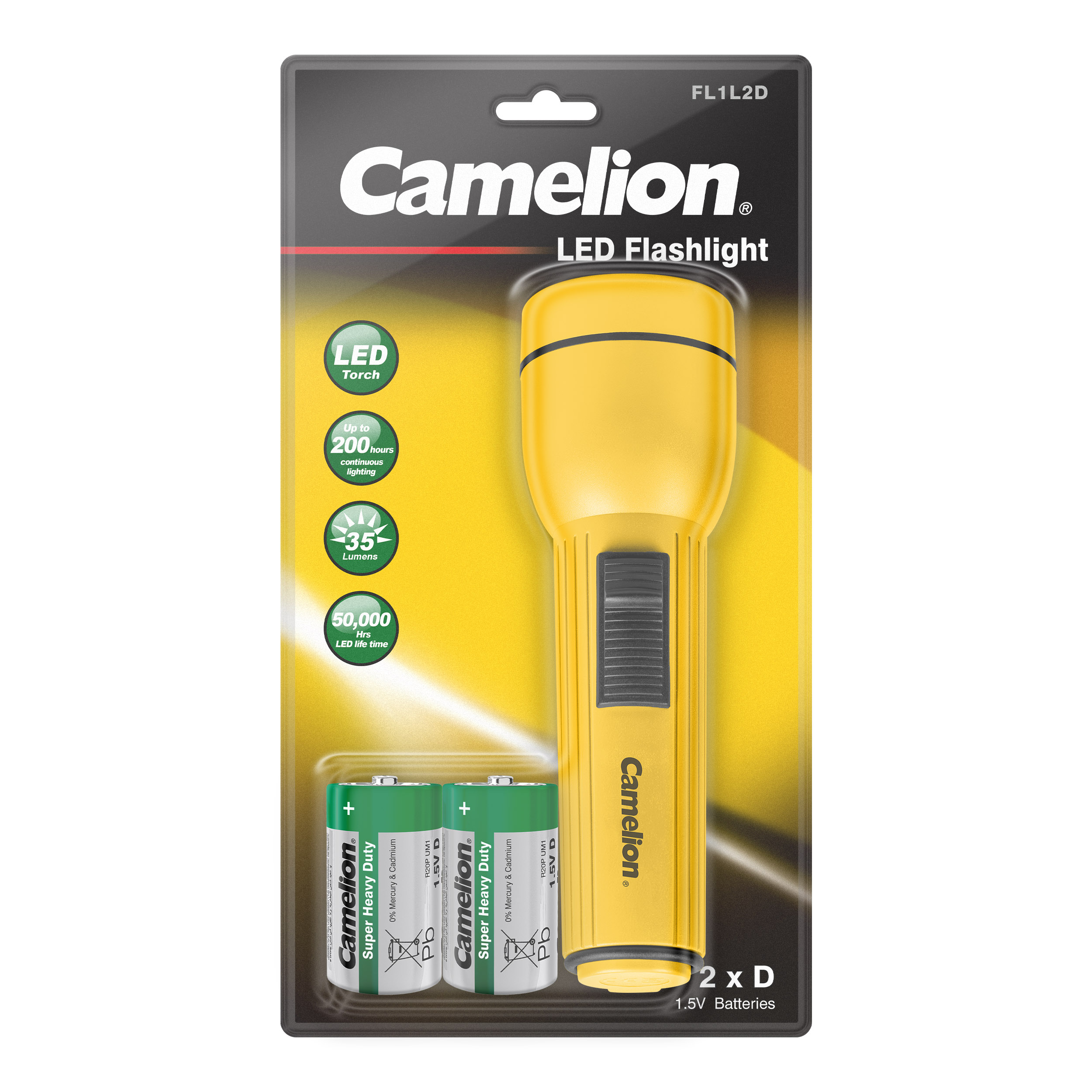 CAMELION FL1L2D2R20P Flashlight BP1 CAMELION FL1L2D2R20P Flashlight BP1
