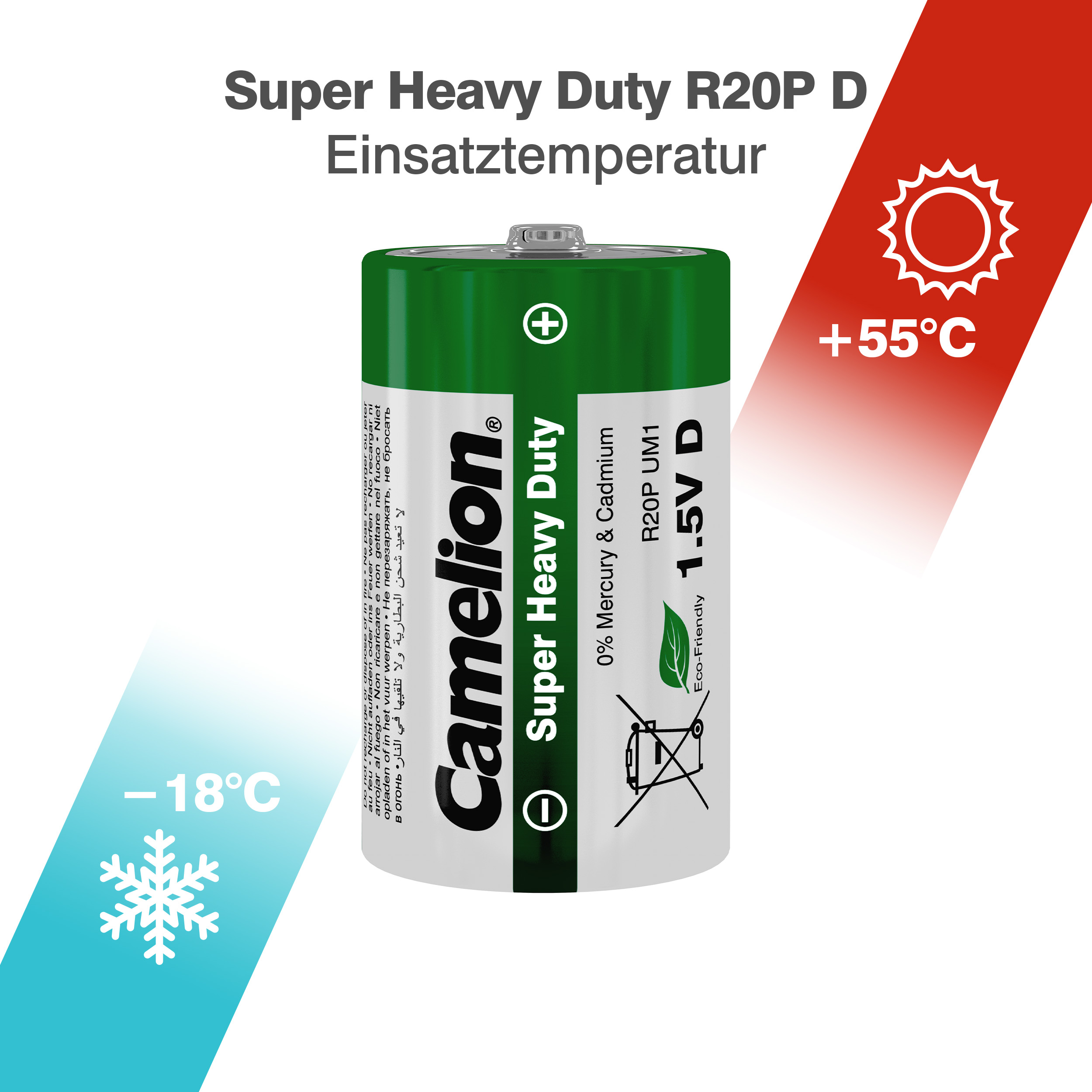 CAMELION Super Heavy Duty Grün D/R20 
SP2